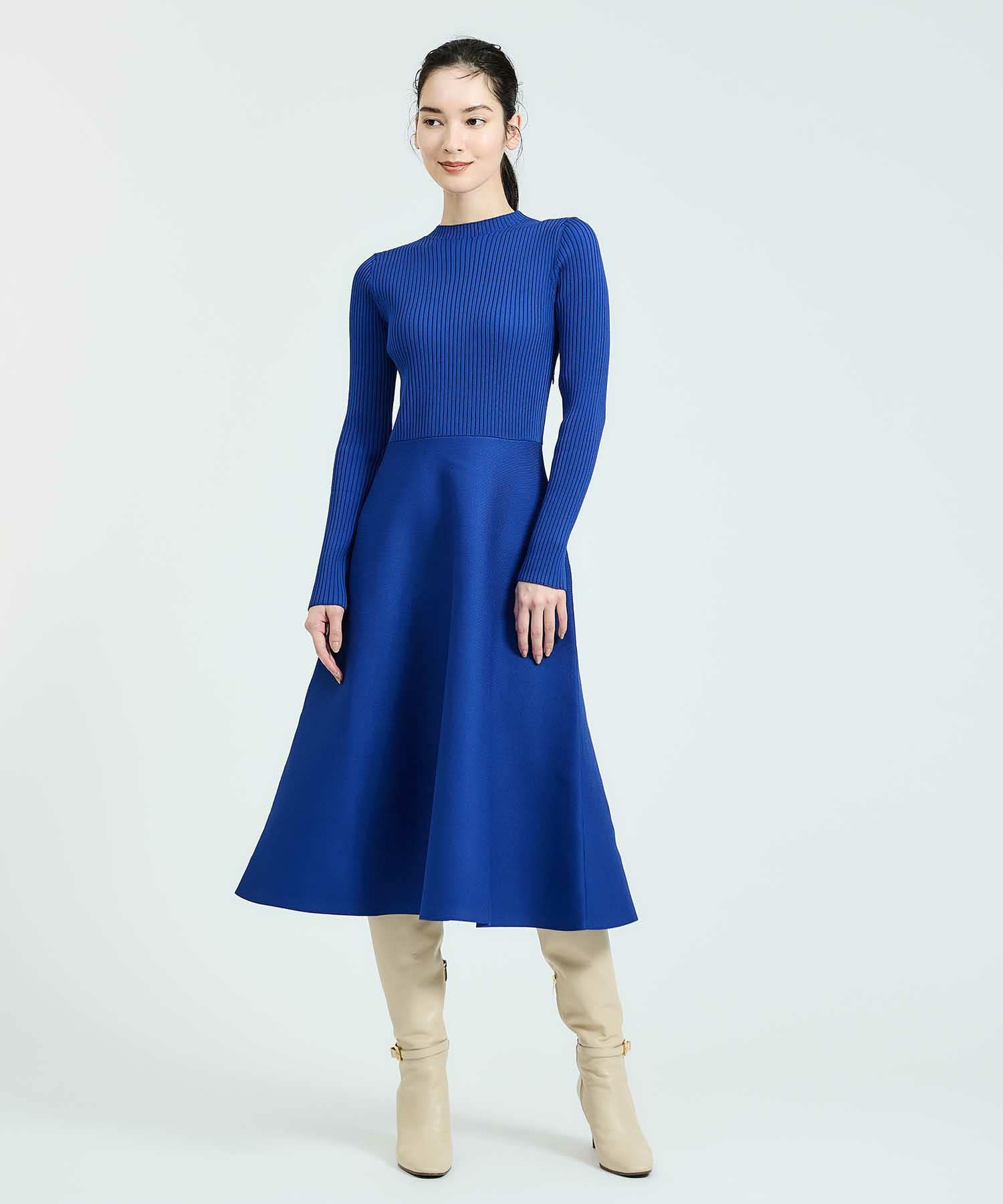 Estnation リブフィット フレアワンピース Estnation Online Store エストネーション 公式通販