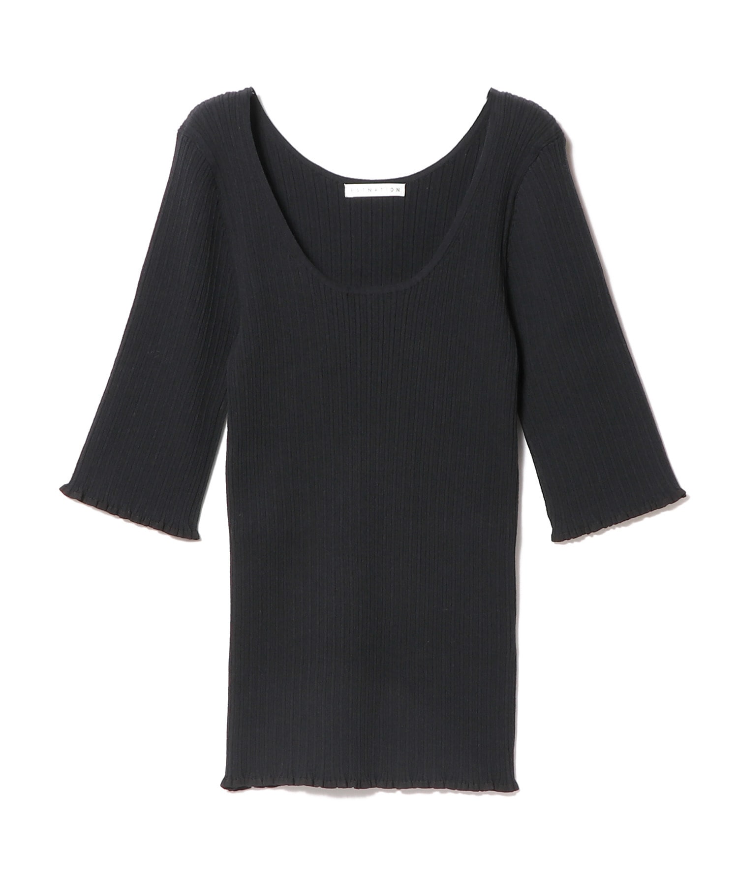 ESTNATION / ハーフスリーブリブニット｜ESTNATION ONLINE STORE