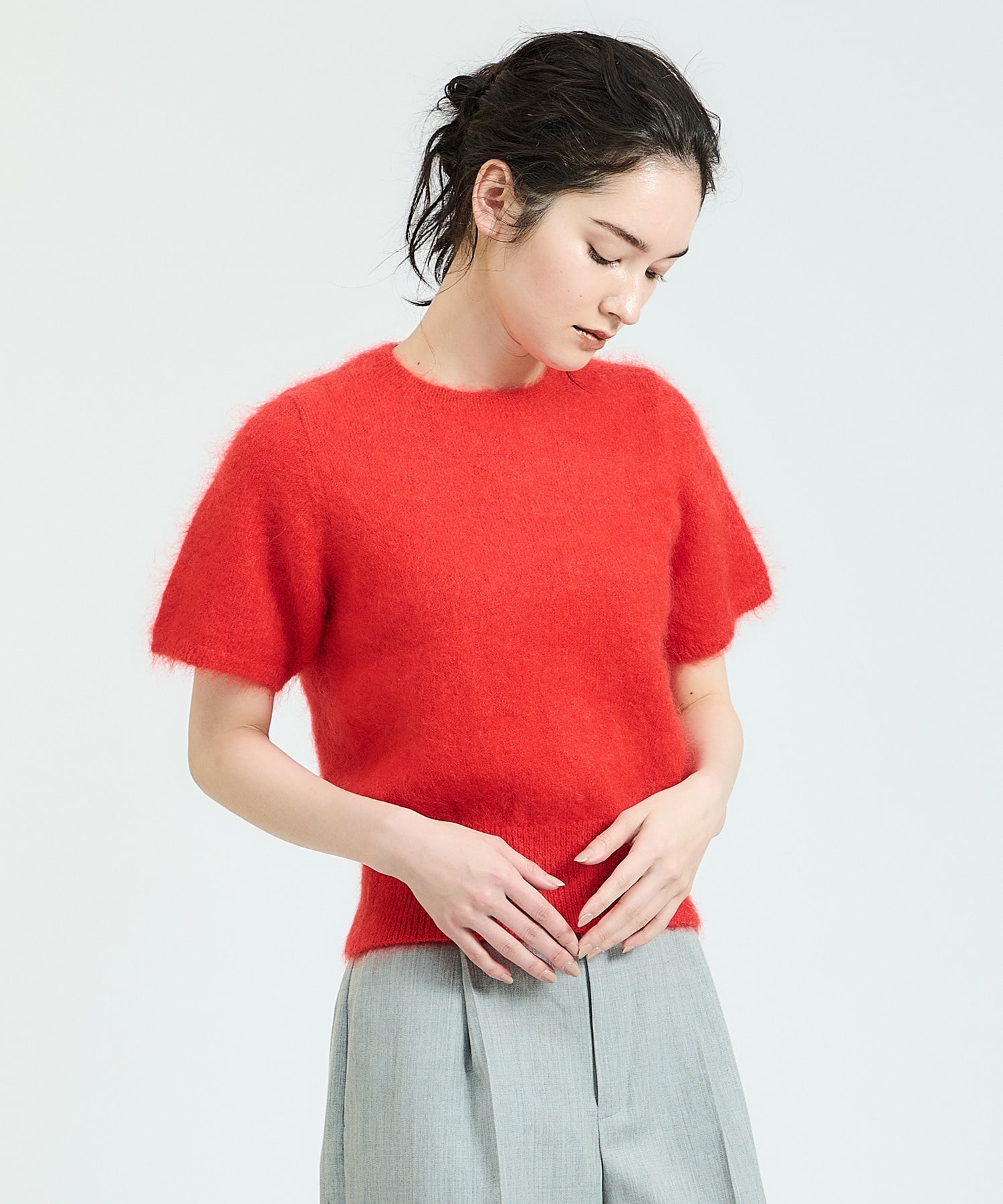 ESTNATION / モヘヤハーフスリーブニット｜ESTNATION ONLINE STORE