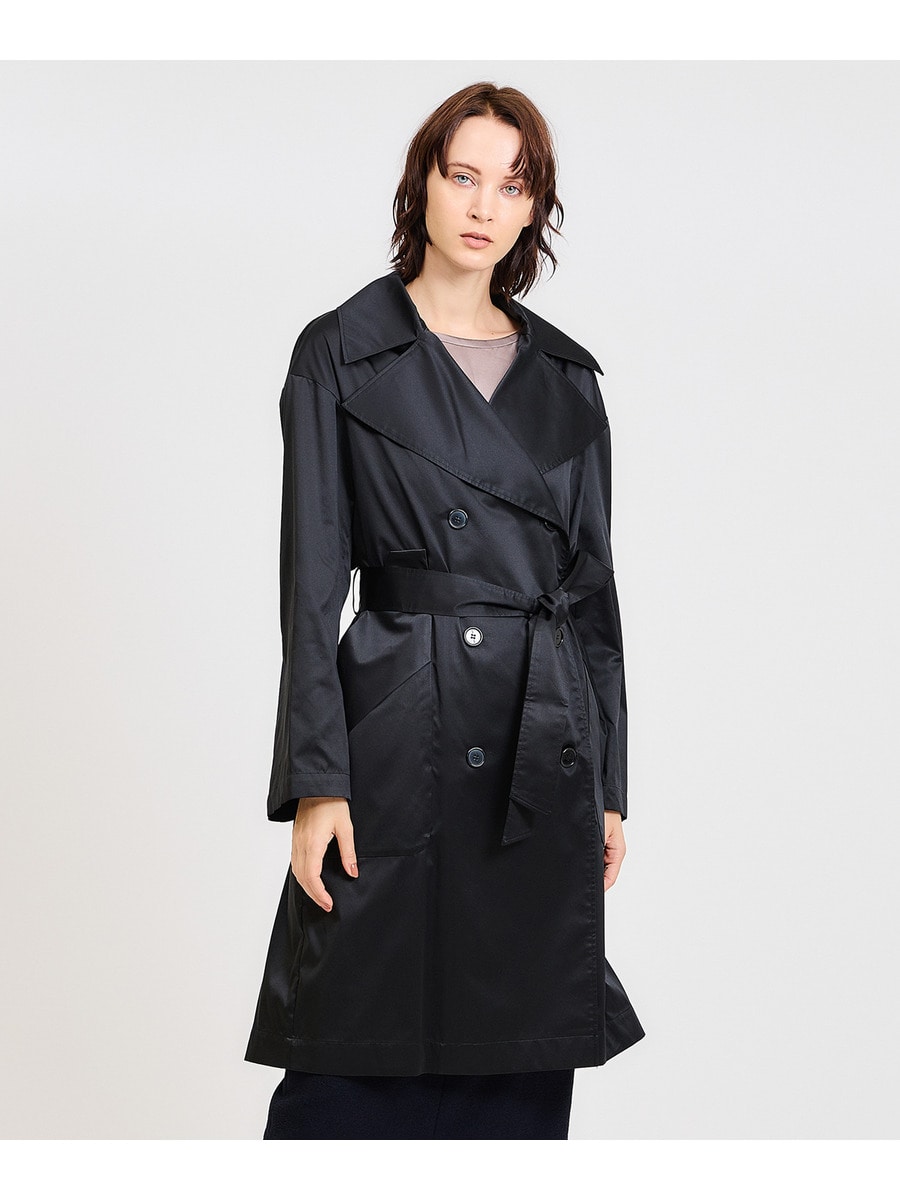アナザーエディション タフタトレンチコート｜レディース 