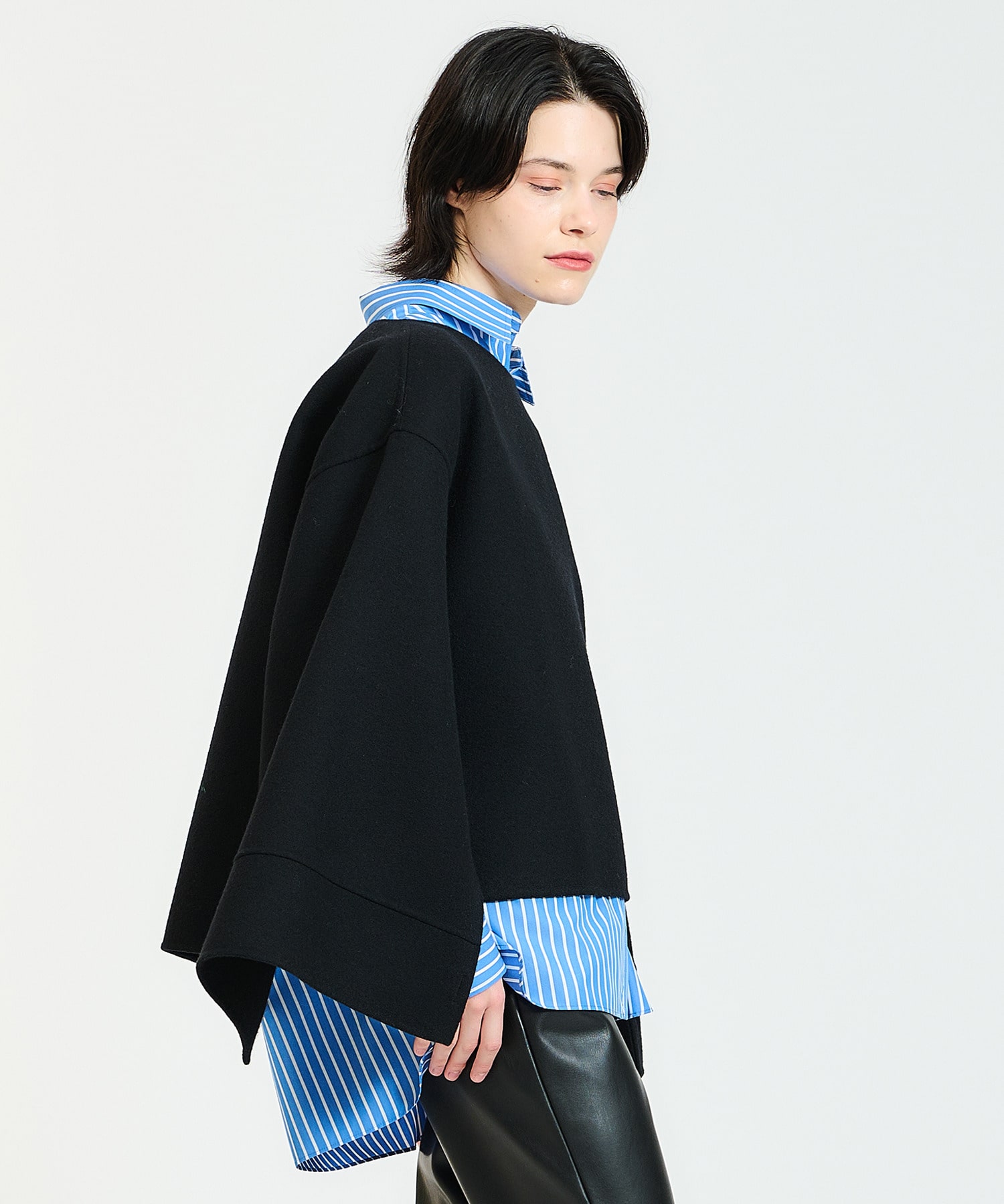 Col Pierrot for ESTNATION / ダブルフェイスメルトンプルオーバー