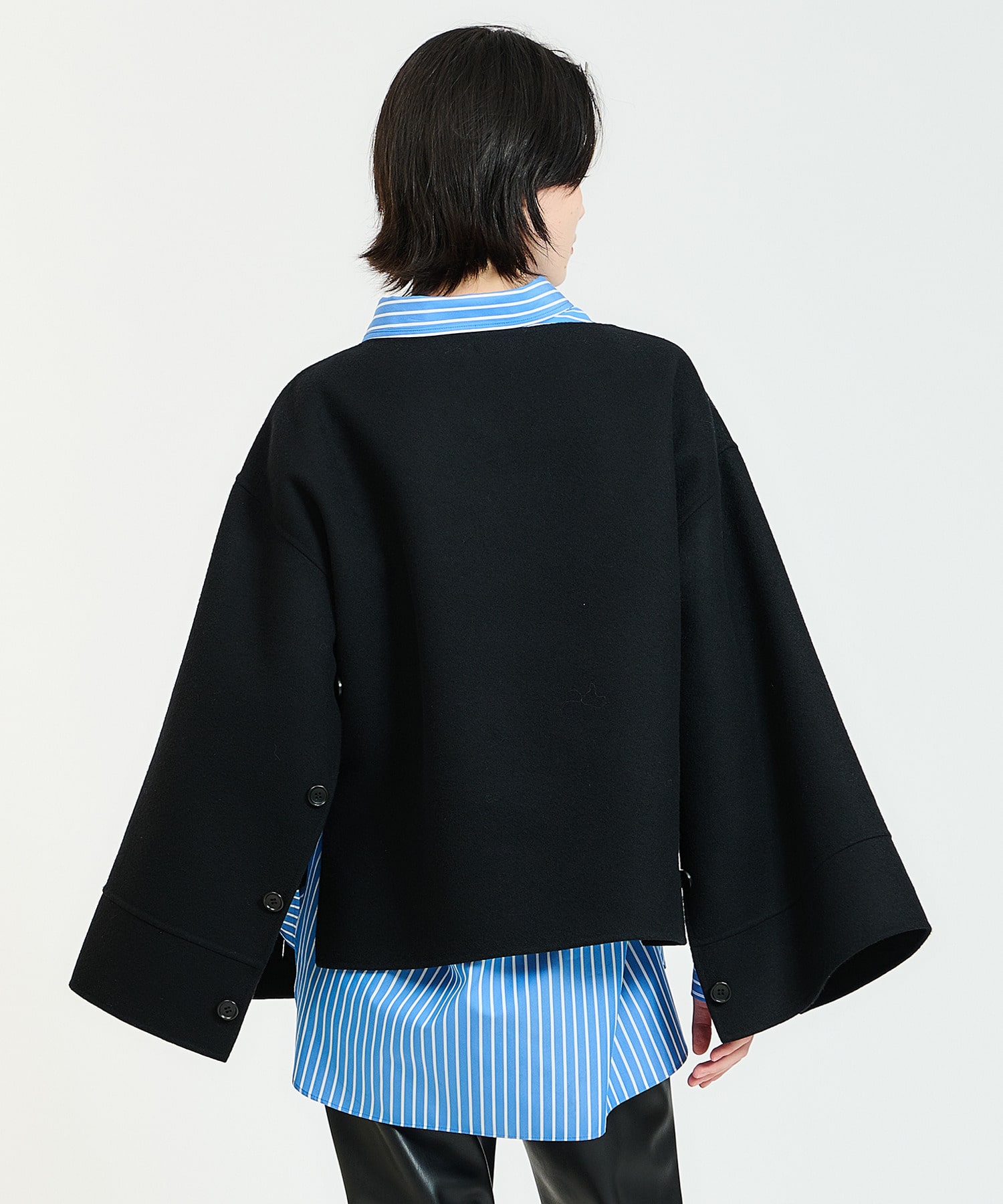 Col Pierrot for ESTNATION / ダブルフェイスメルトンプルオーバー