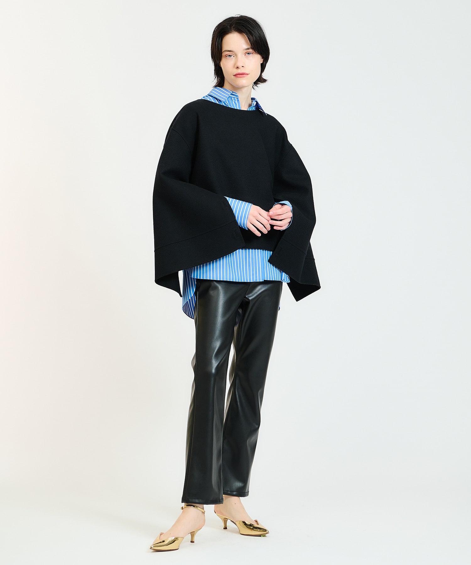 Col Pierrot for ESTNATION / ダブルフェイスメルトンプルオーバー