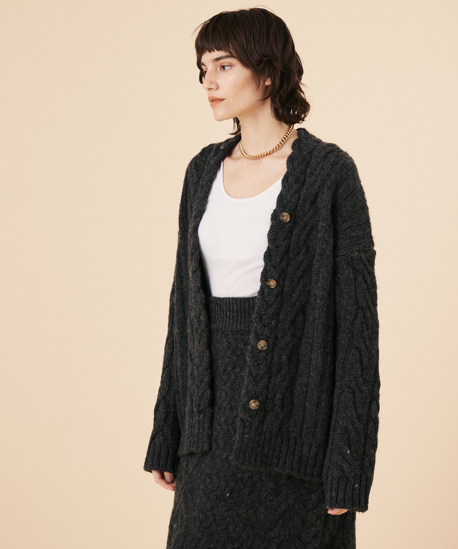 COLUMN / ケーブルニットカーディガン|ESTNATION ONLINE STORE