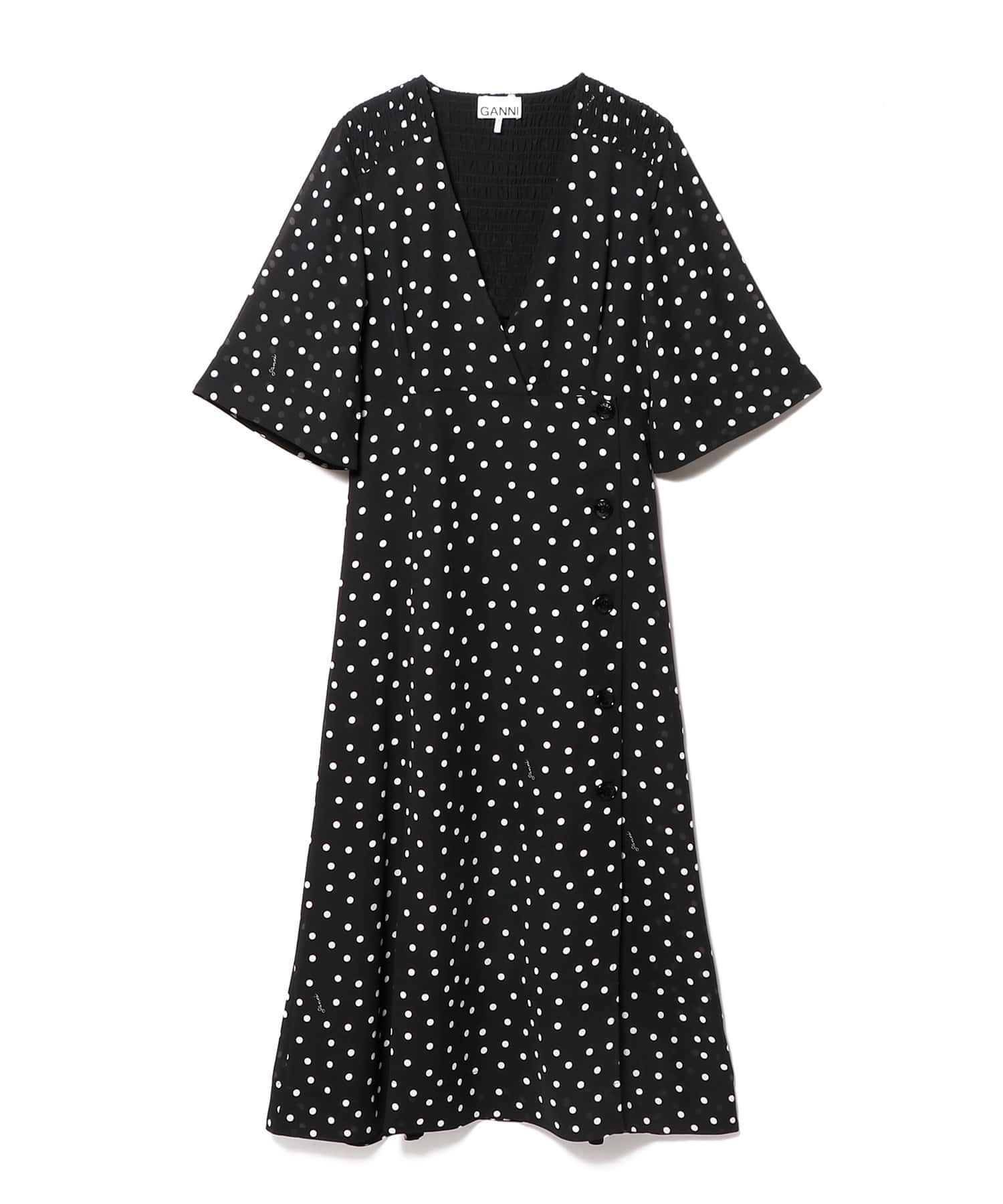 2021 / GANNI ガニー/ストライプワンピース34エストネーション購入