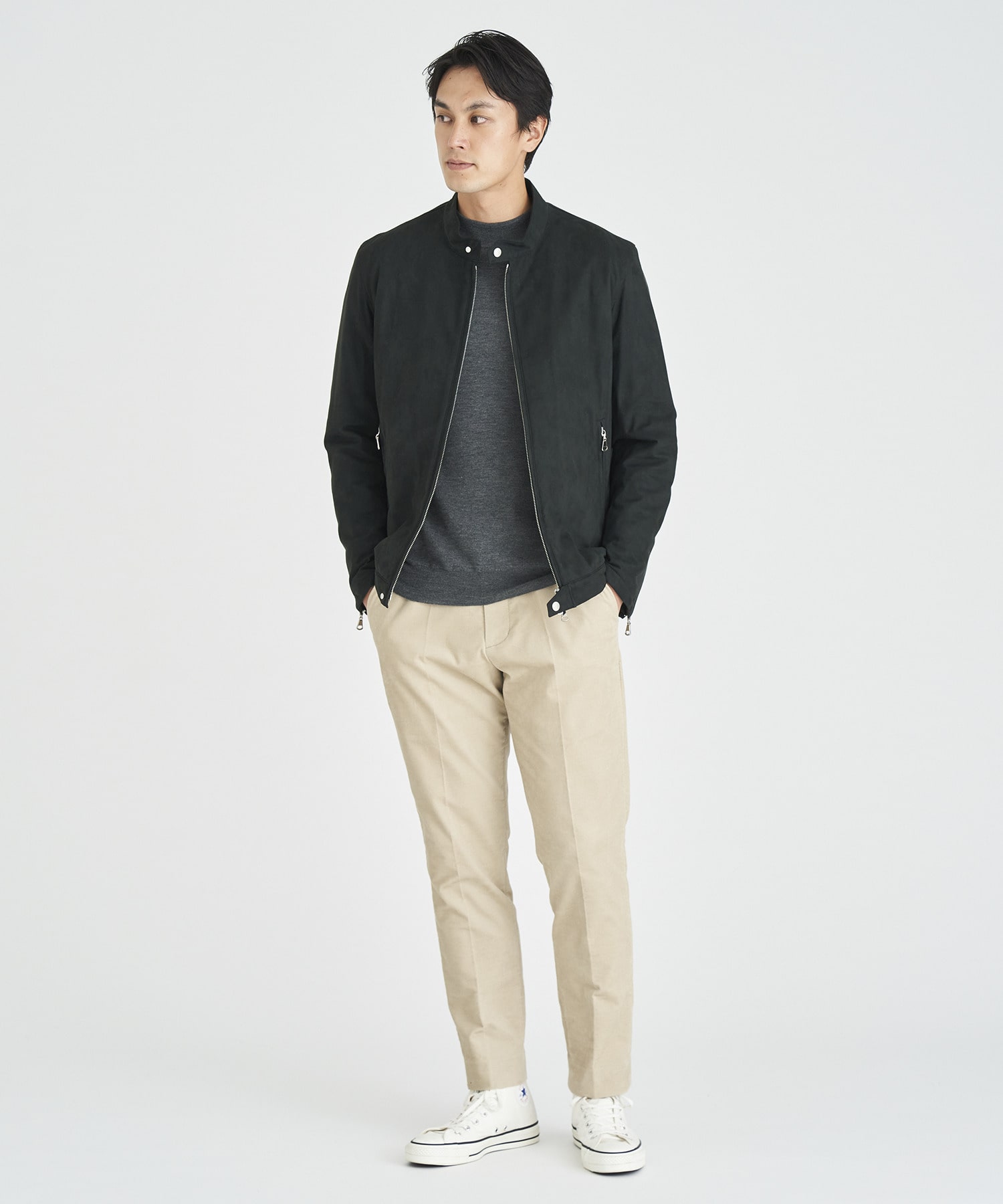 NUMBER M / モールスキンストレッチスリムテーパードパンツ《ESTNATION 