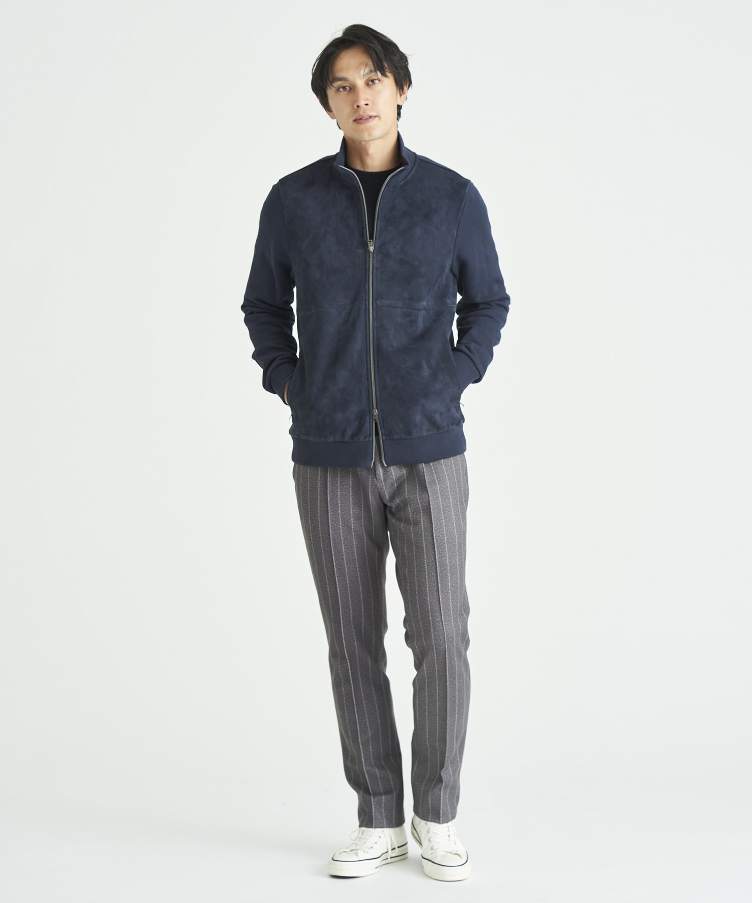 HERNO / スエードコンビジップアップブルゾン《ESTNATION EXCLUSIVE 