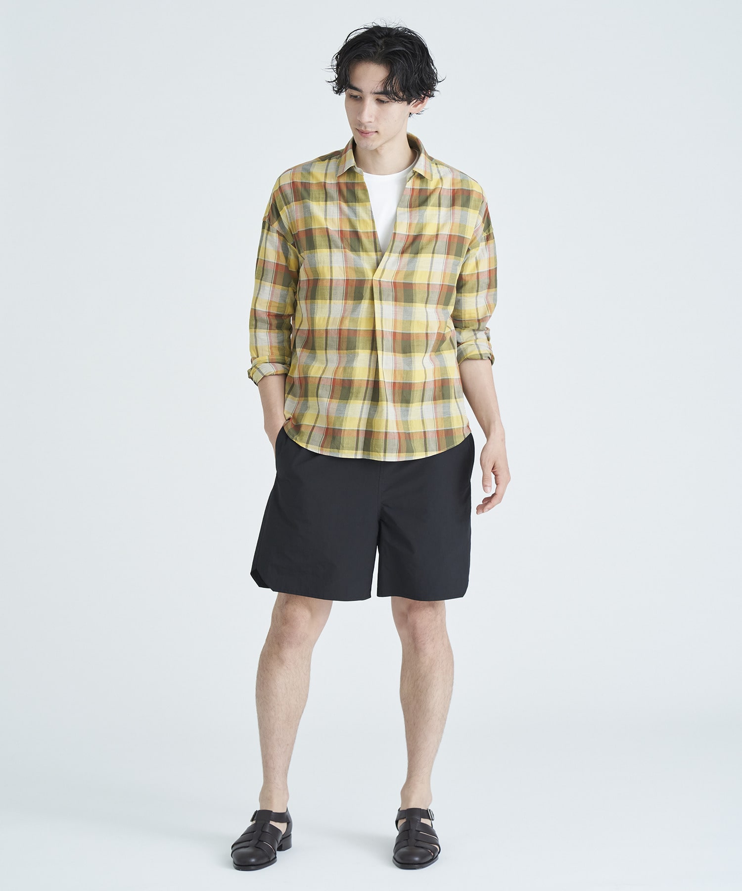 COLONY CLOTHING / チェック柄プルオーバーシャツ《ESTNATION