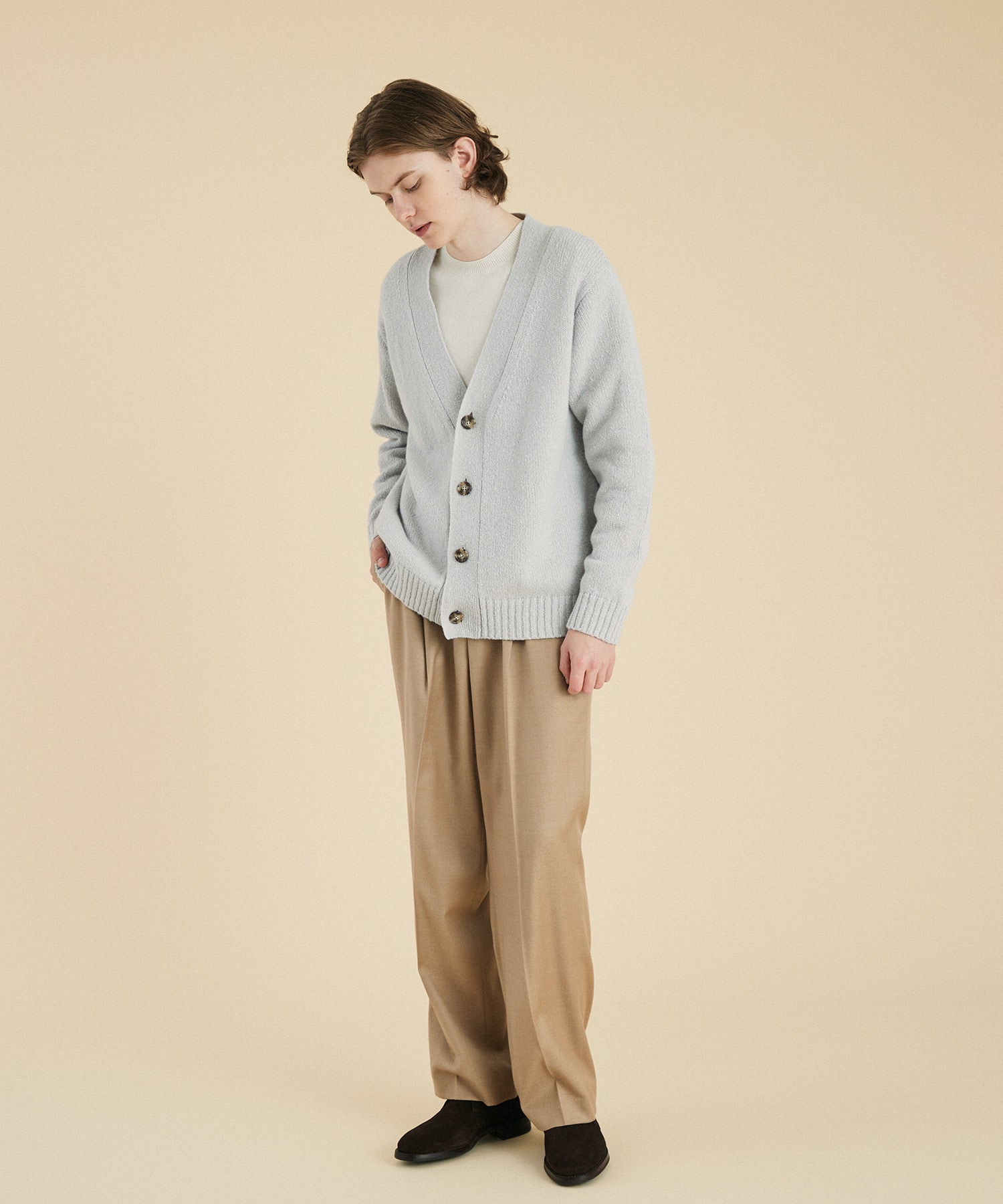 ウールカシミヤ ニットカーディンガン