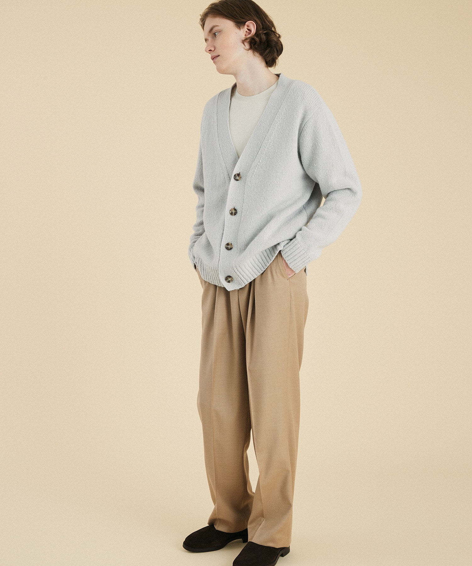 ウールカシミヤ ニットカーディンガン