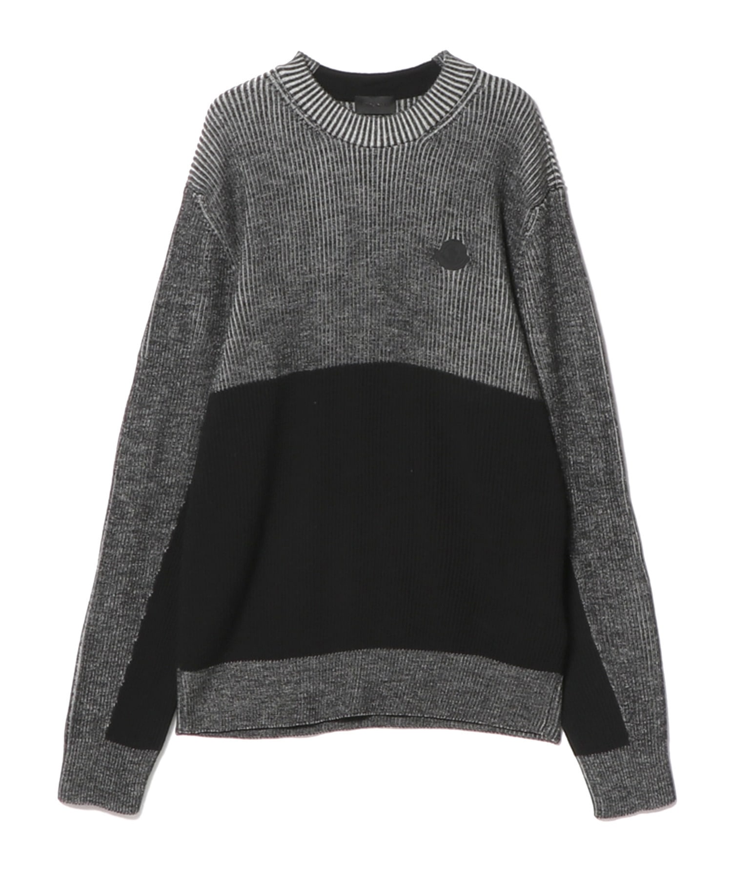 Moncler 20年 LUPETTO フリンジ ハイネック 長袖 ニット セーター トップス グレー S (207498 main image 1