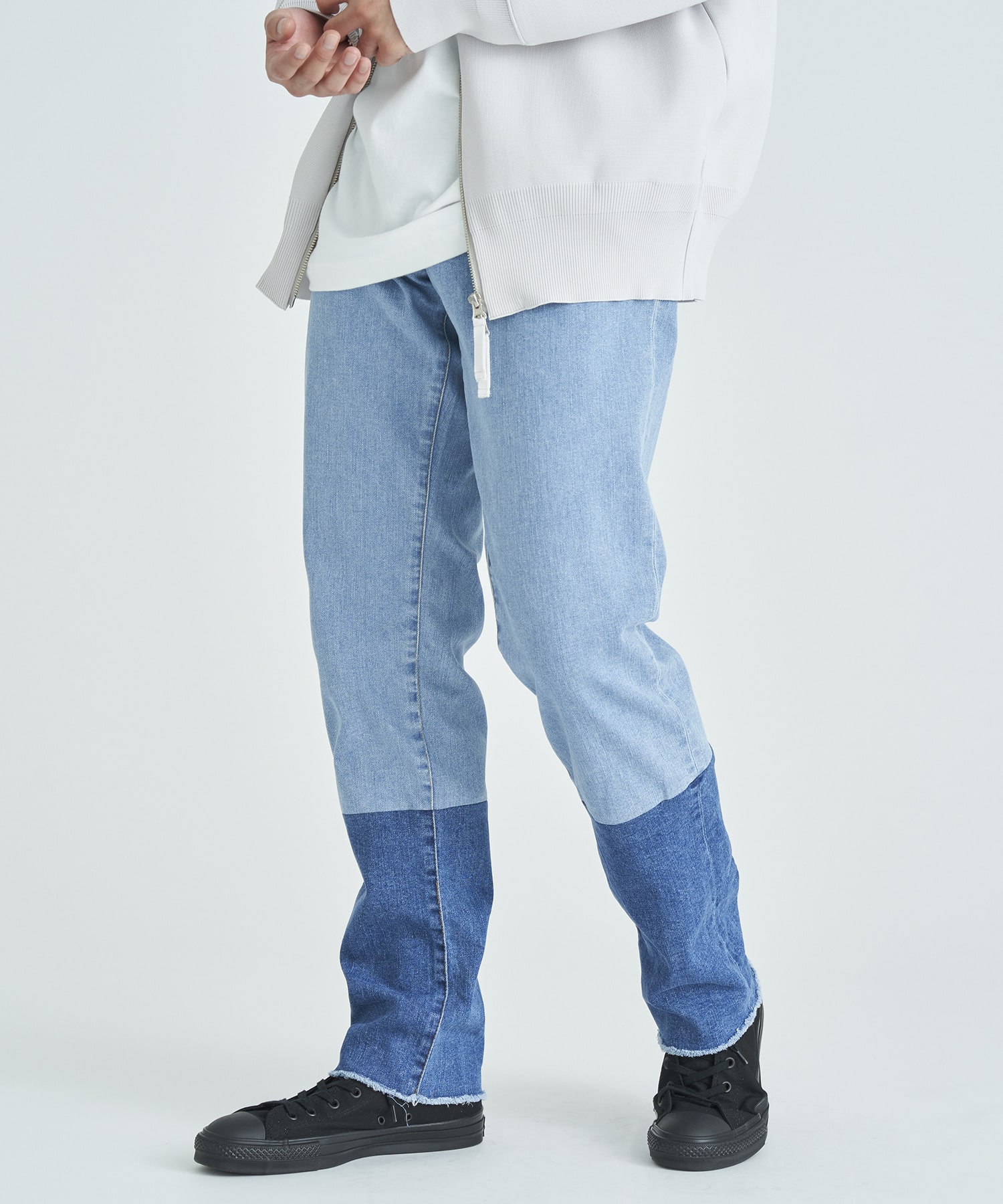 FACTOTUM×ESTNATION / カットオフ スリムデニムパンツ|ESTNATION