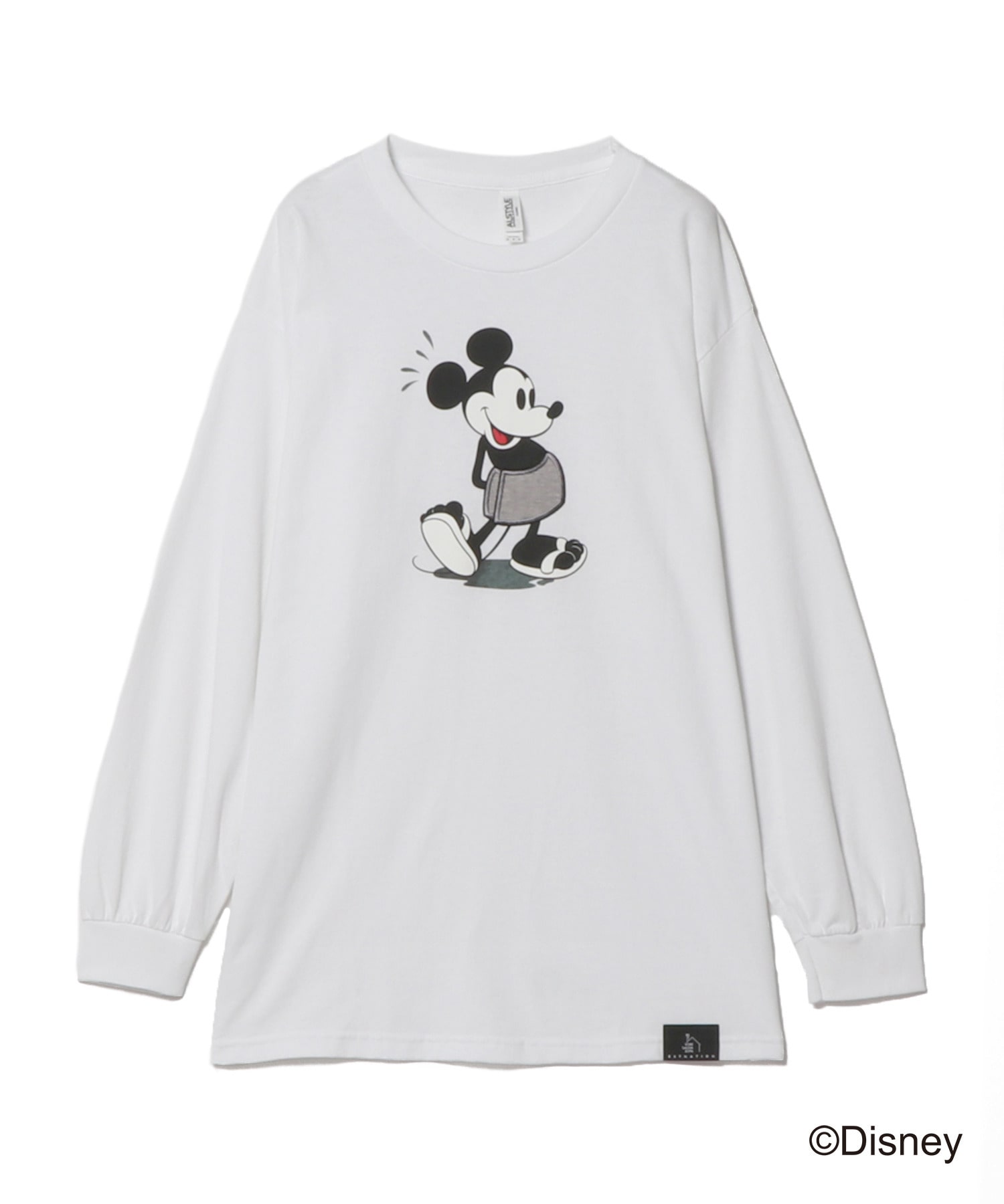 Estnation Quot Disney Sauna Goods Collection Quot ミッキーマウス サウナプリント長袖tシャツ Estnation Online Store エストネーション 公式通販
