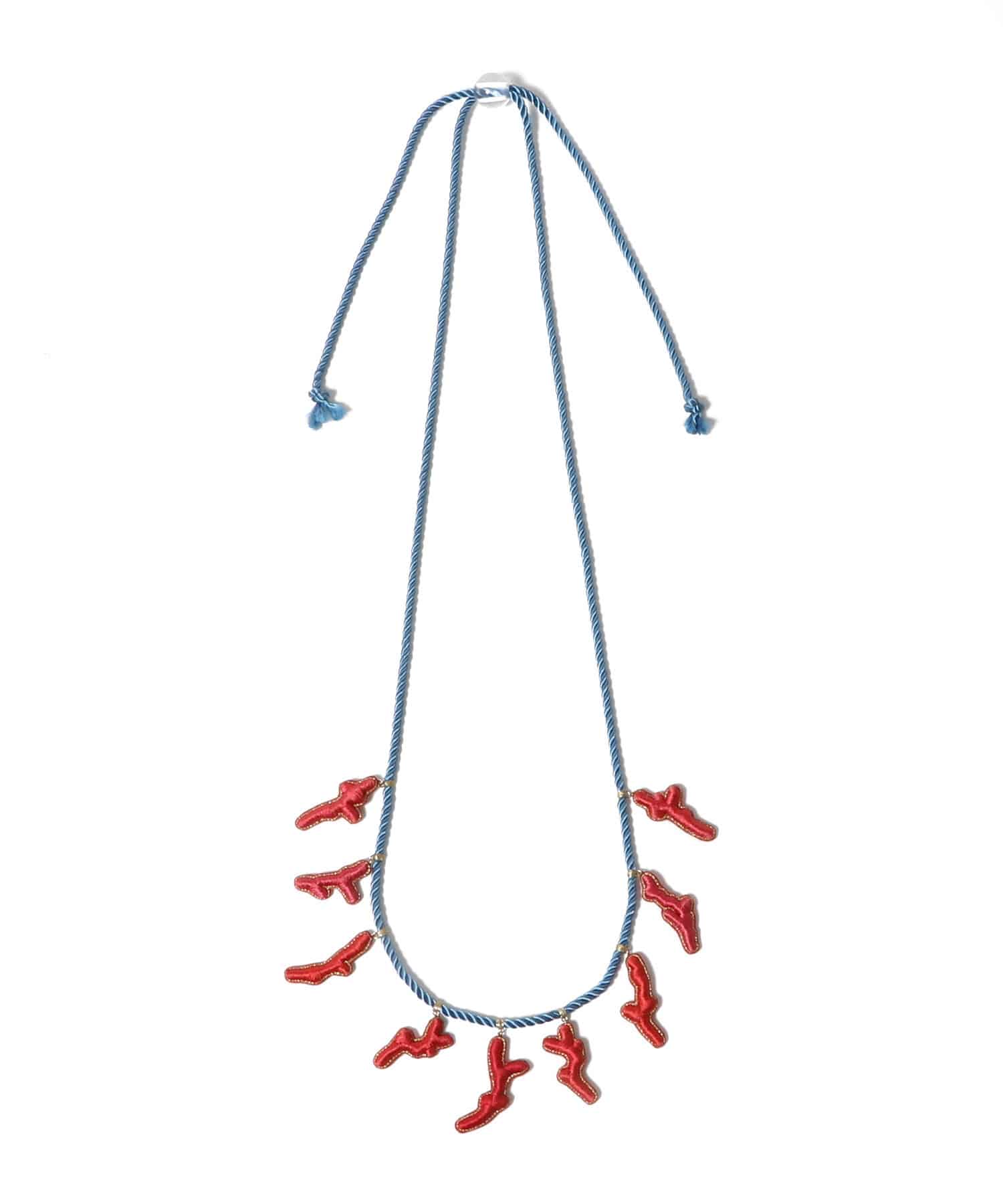 コーラルチャームネックレス