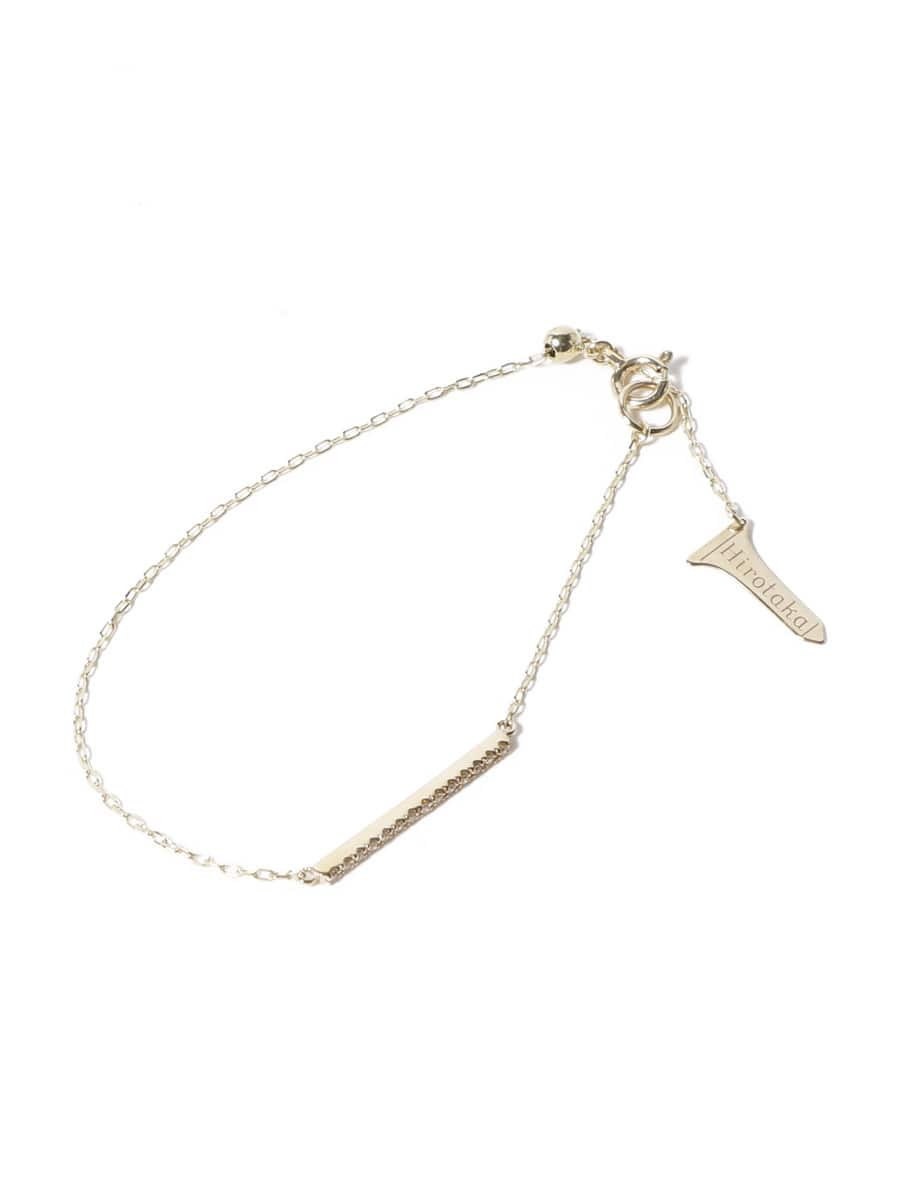 Hirotaka ブレスレット Gossamer ショートバーダイヤモンド