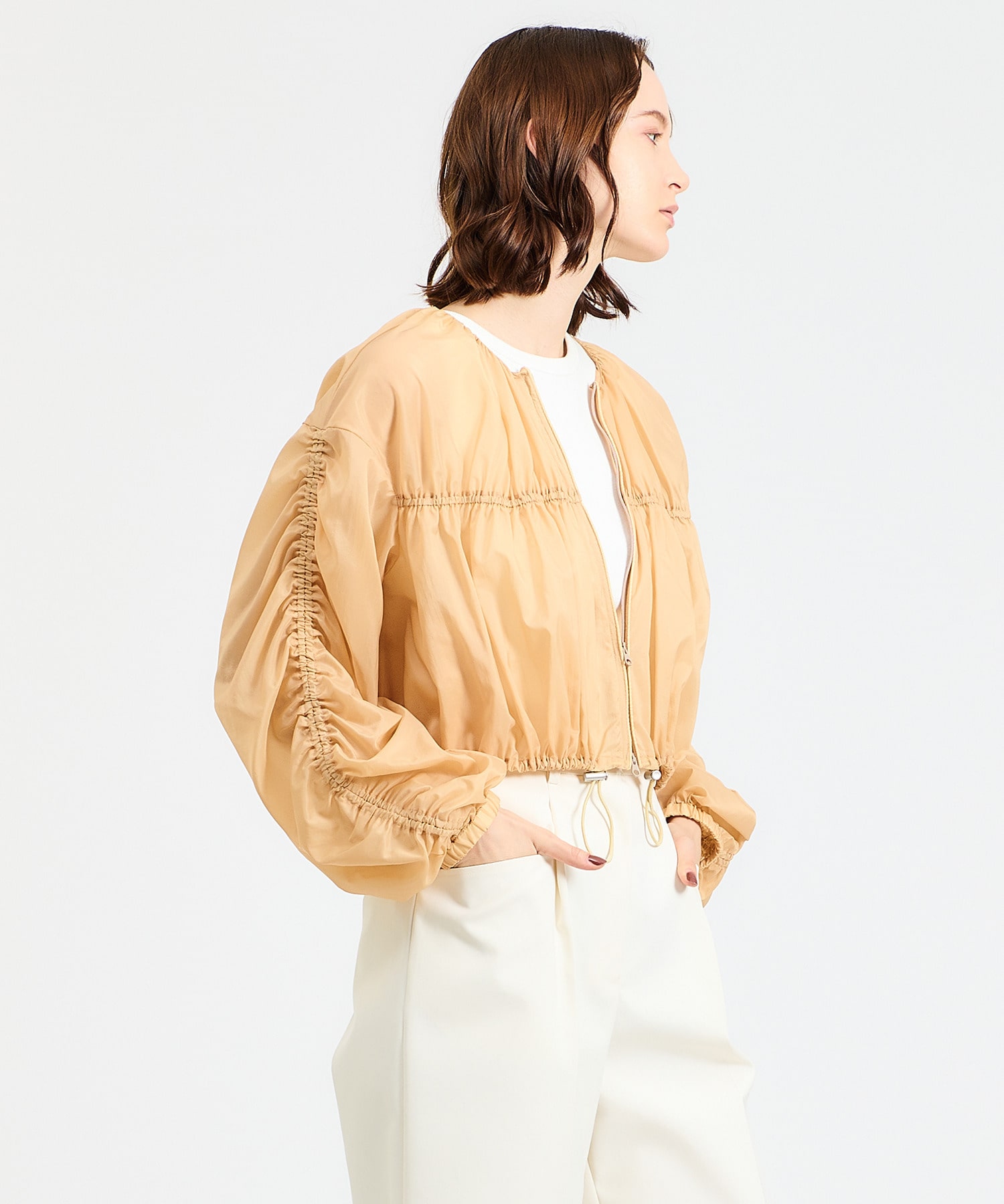 ESTNATION / ナイロンギャザーショートブルゾン｜ESTNATION ONLINE 