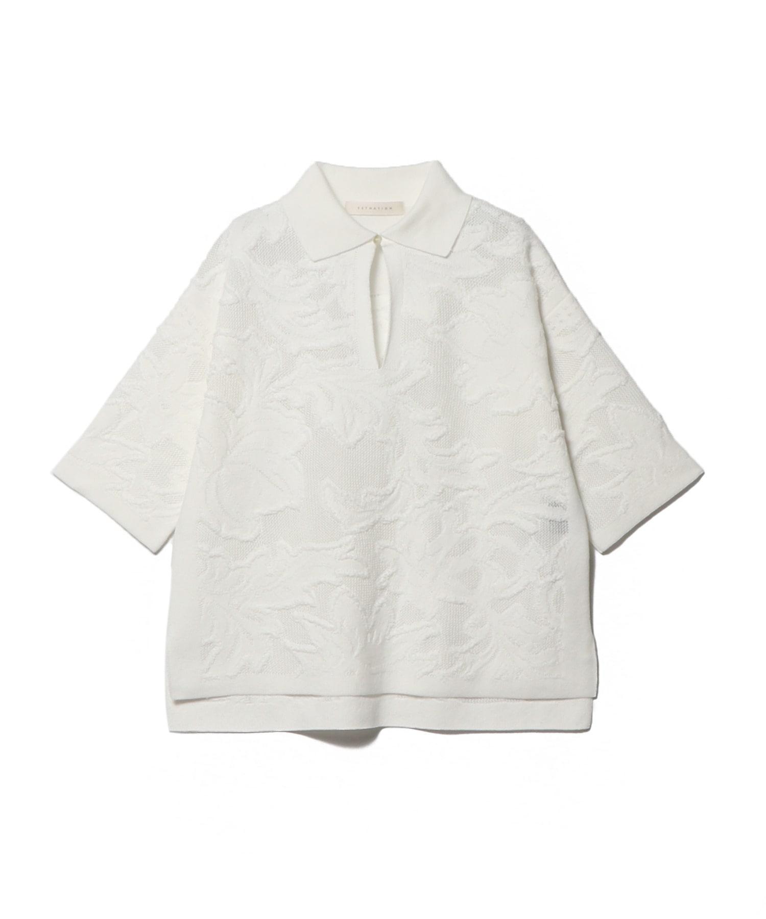 ESTNATION / フラワージャカードポロニット|ESTNATION ONLINE STORE