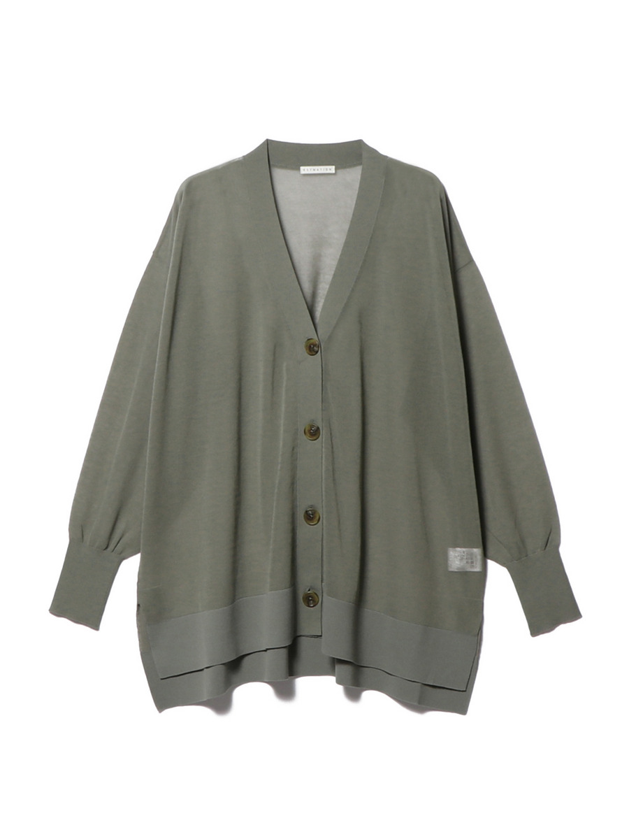 エストネーション　UMA カーディガンとトップスセット 淡いグリーン ESTNATION / ハイゲージカーディガン＜Umbria Verde