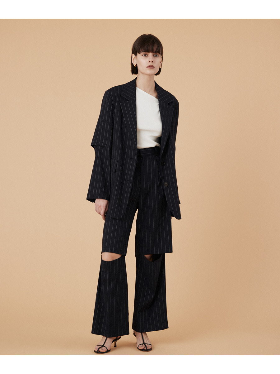 イエナ normment/ノーメント poplin embroidery パンツ