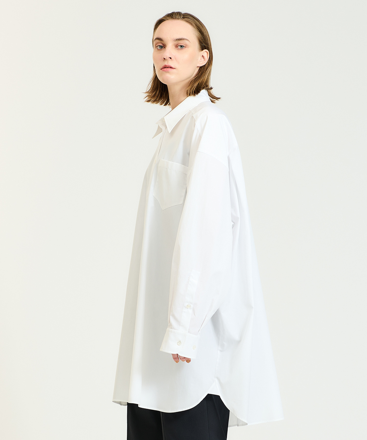 MAISON MARGIELA / コットンポプリンシャツドレス|ESTNATION ONLINE