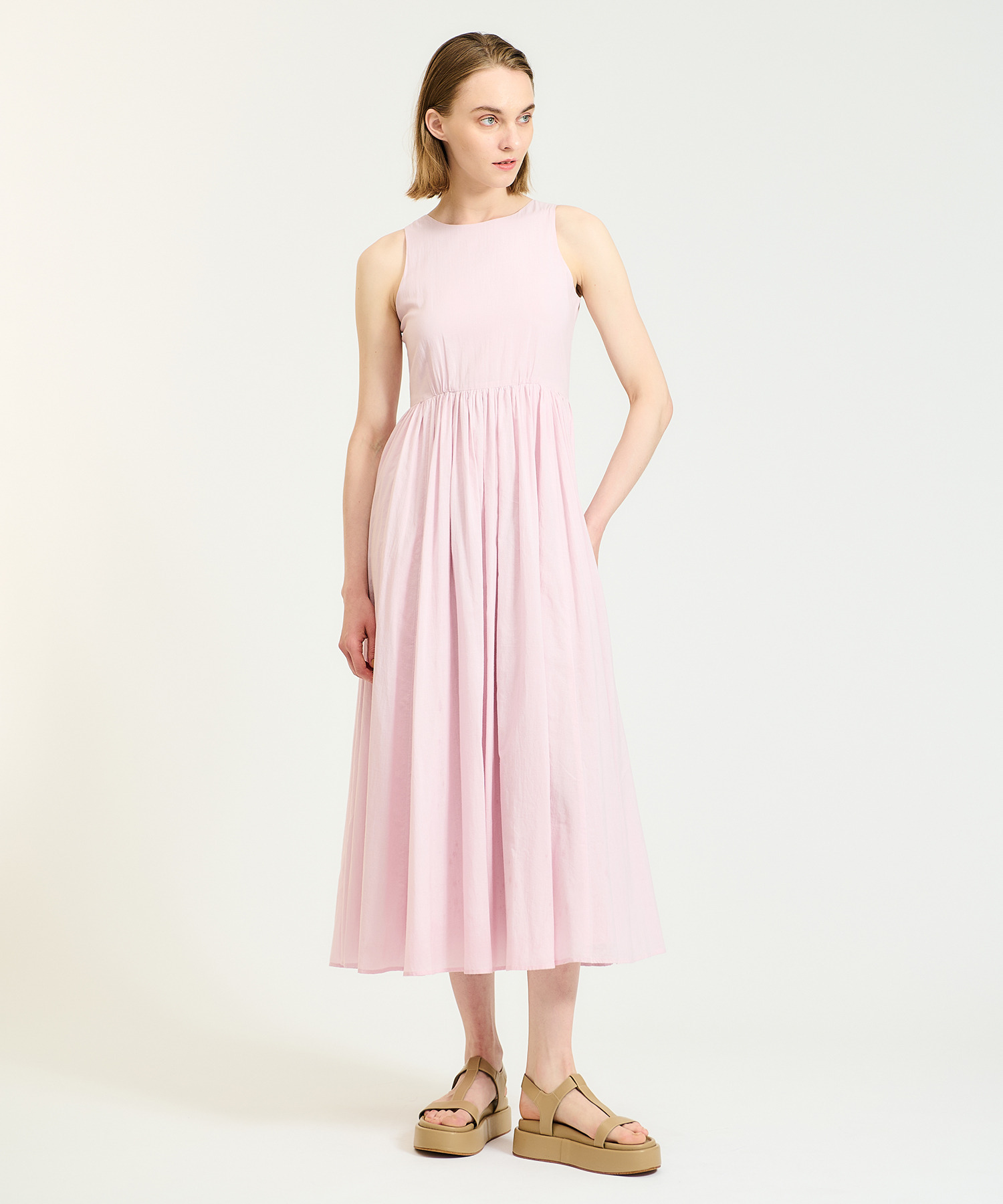 MARIHA 夏のレディのドレス ワンピース ピンク ナデシコ 新品 ロング-