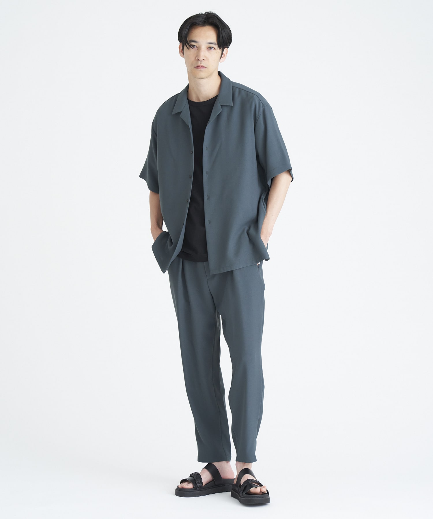 ESTNATION / ポリエステルワイドテーパードパンツ｜ESTNATION ONLINE
