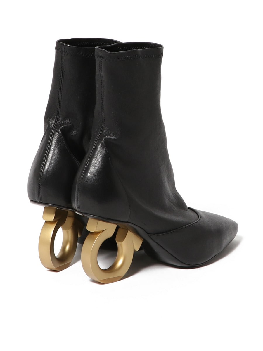 Salvatore Ferragamo ヒールブーツ ブラック　24.0 Salvatore Ferragamo / サークルヒールブーツ｜ESTNATION ONLINE