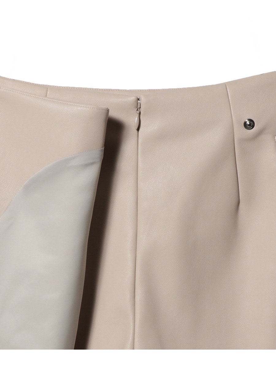 ESTNATION エストネーション　美品　フェイクレザーラップショートパンツ ESTNATION / フェイクレザーラップショートパンツ｜ESTNATION
