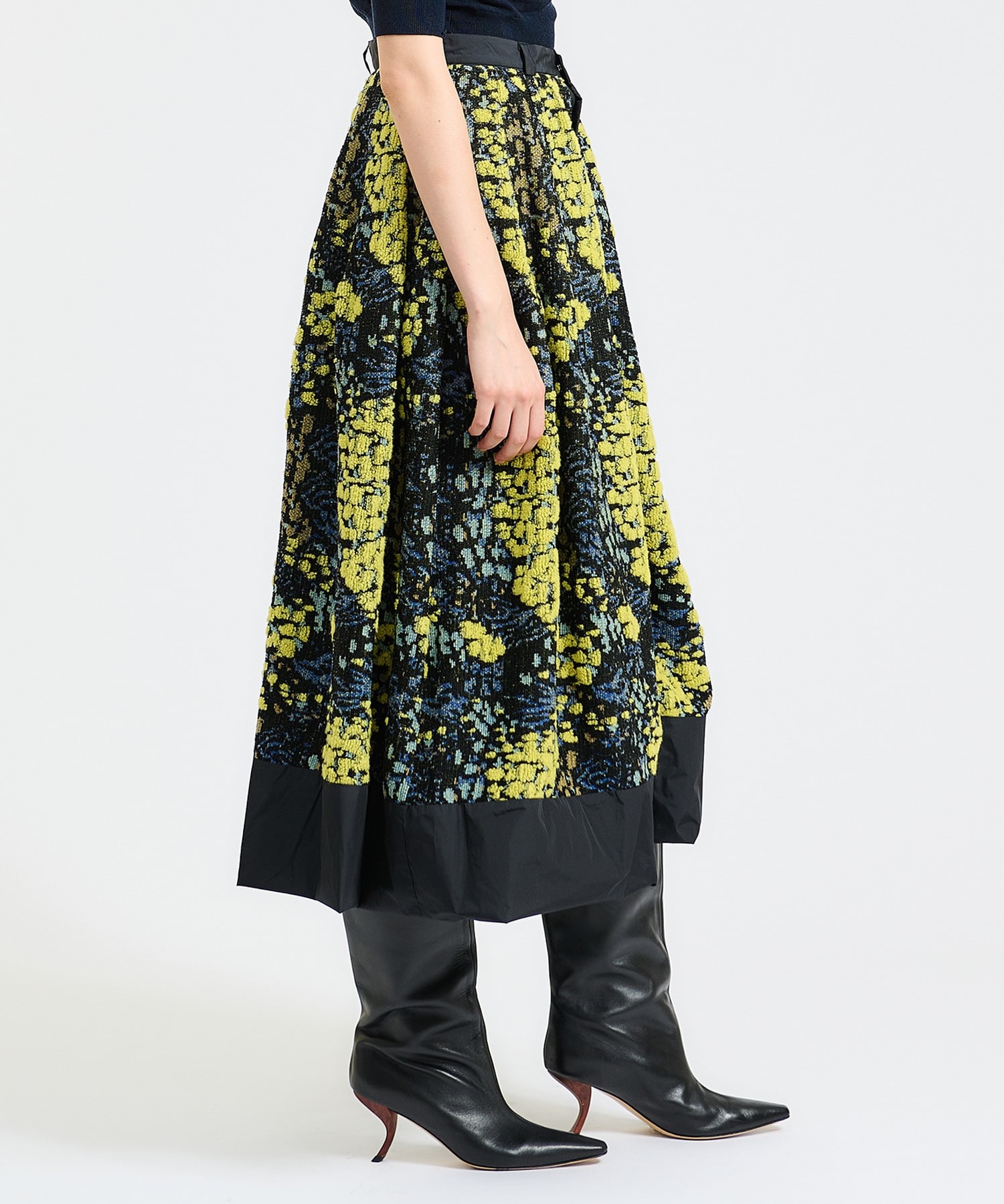 専用ebony flower jacquard tops、スカートセット