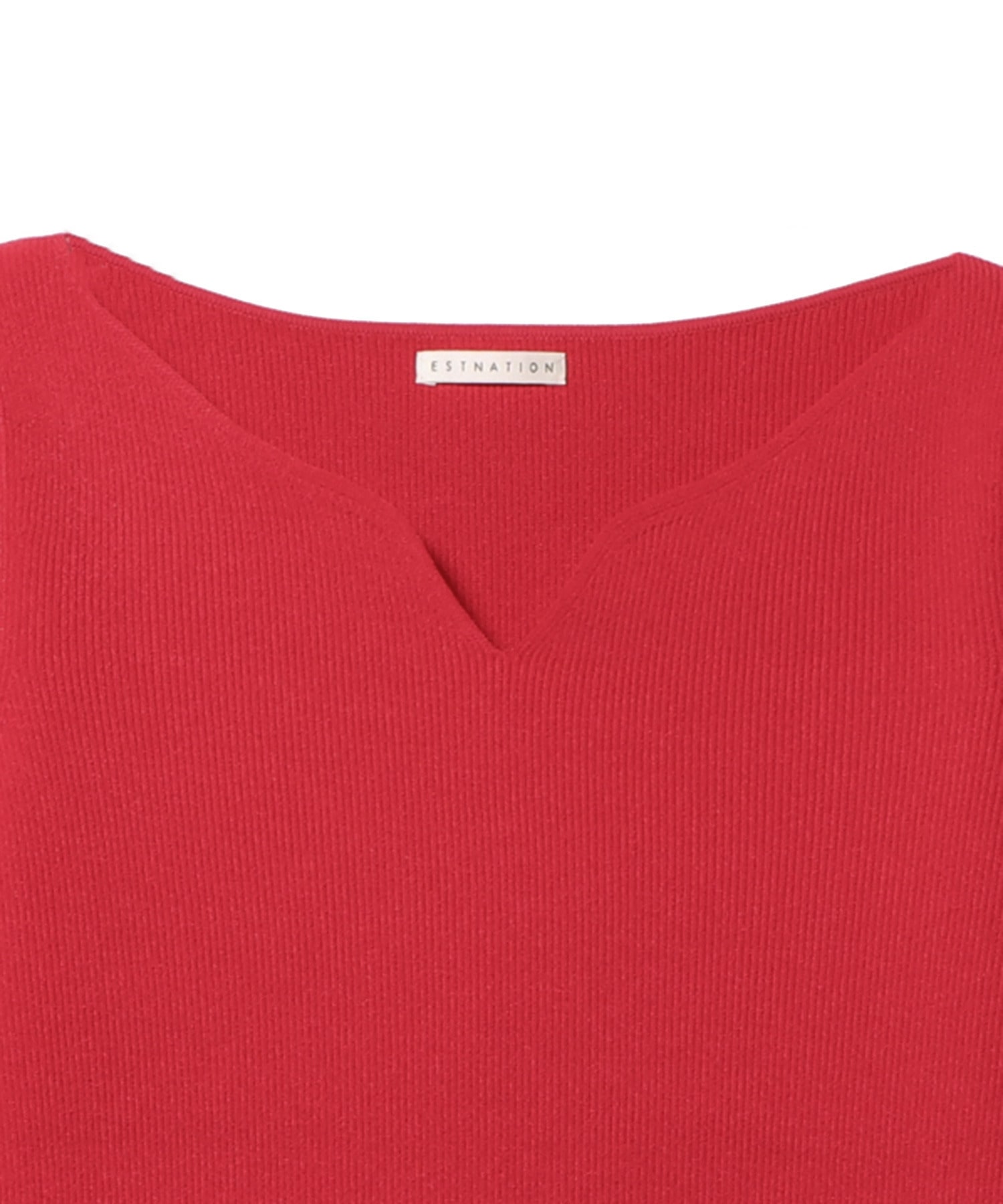 ESTNATION / ハートネックリブニット｜ESTNATION ONLINE STORE