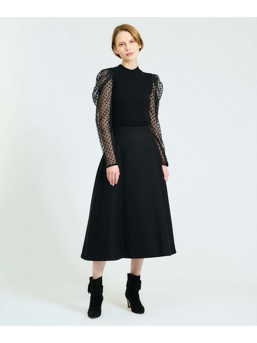 ESTNATION◆フロッキードットコンビニット/FREE/レーヨン/グレー/32-109-12-110300 ESTNATION / フロッキードットコンビニット｜ESTNATION ONLINE