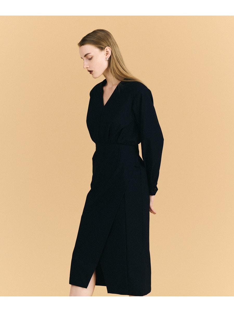 1回着用　column ワンピース COLUMN / ビッグカラーワンピース｜ESTNATION ONLINE STORE