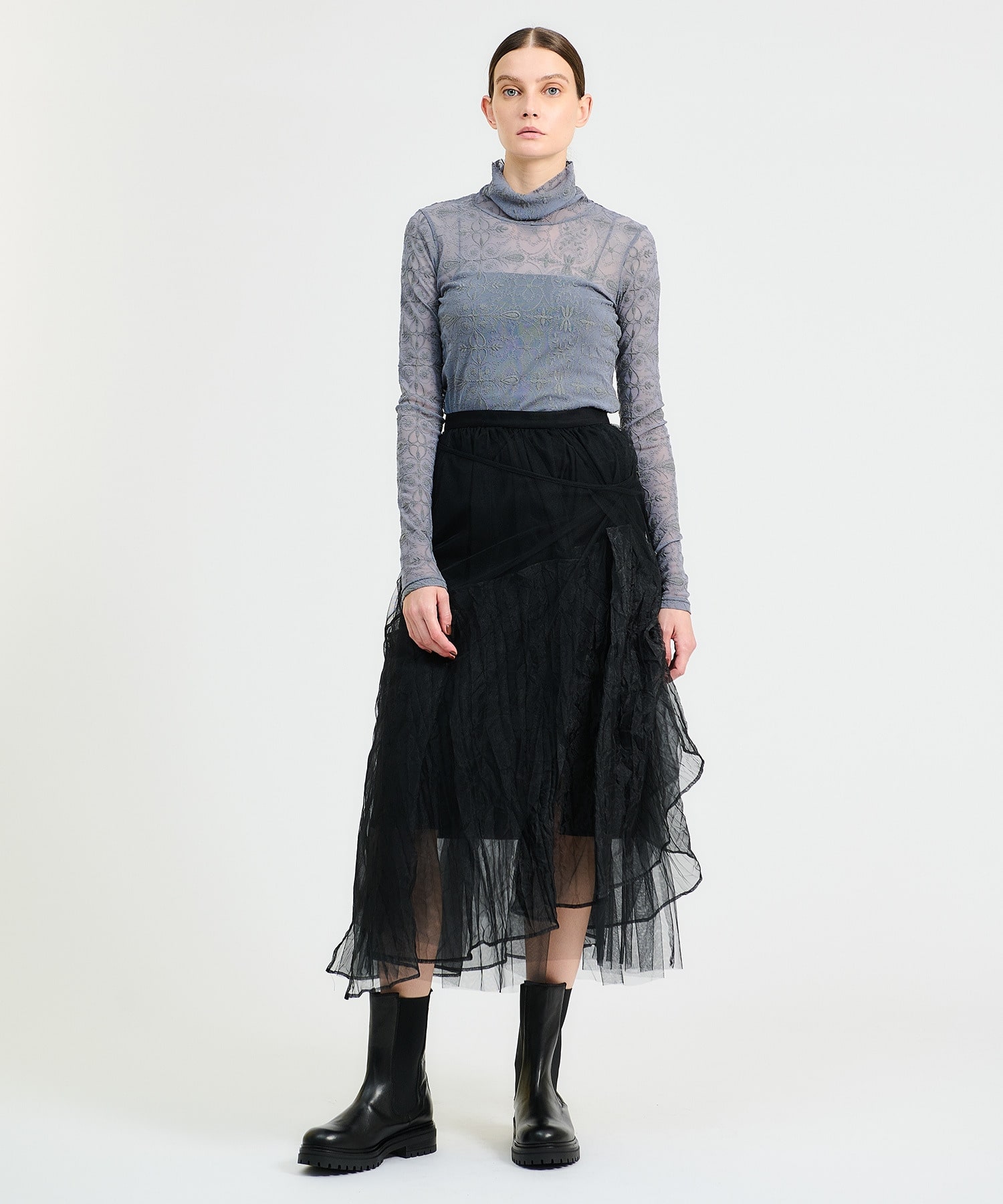 Chika Kisada / チュールギャザースカート｜ESTNATION ONLINE STORE