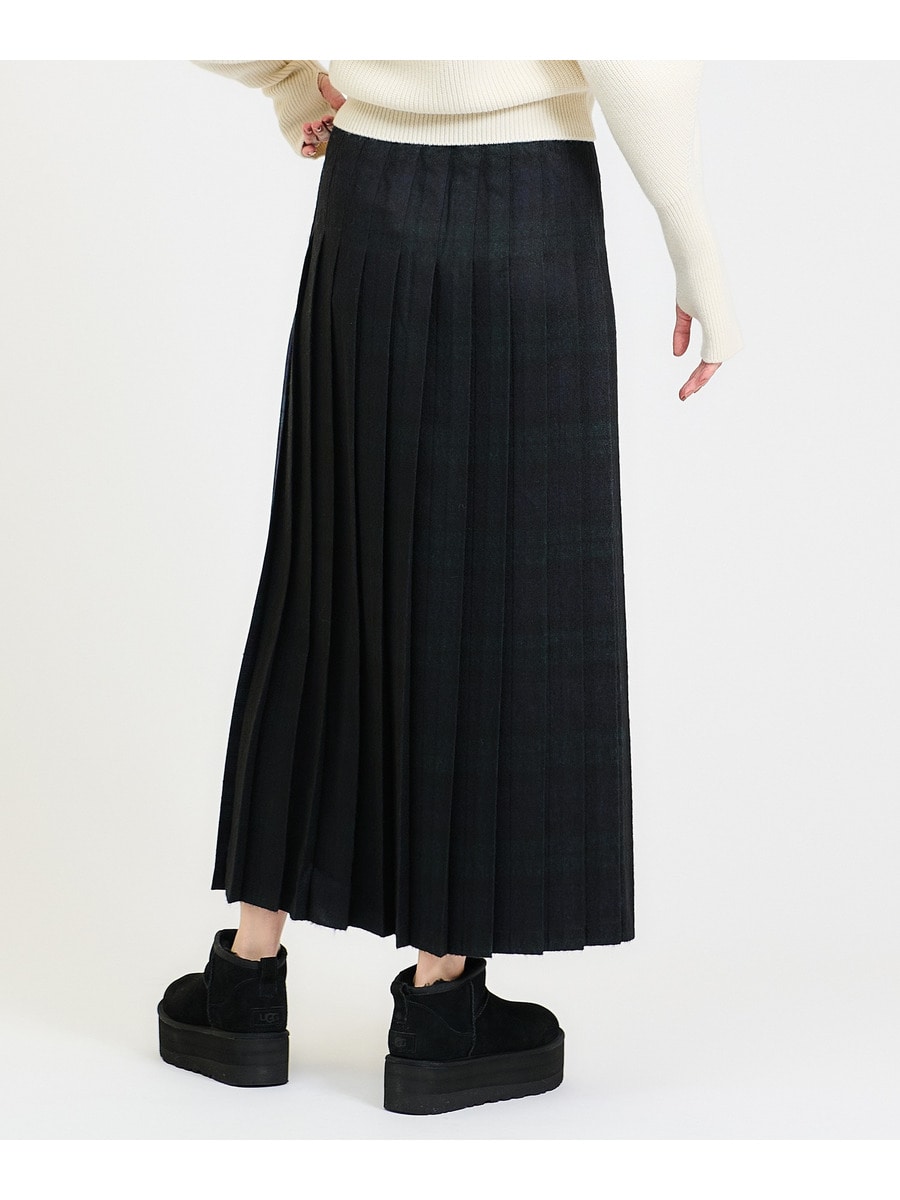 定番のお歳暮 Ꭲibi ミントグリーン ラップスカート チェック