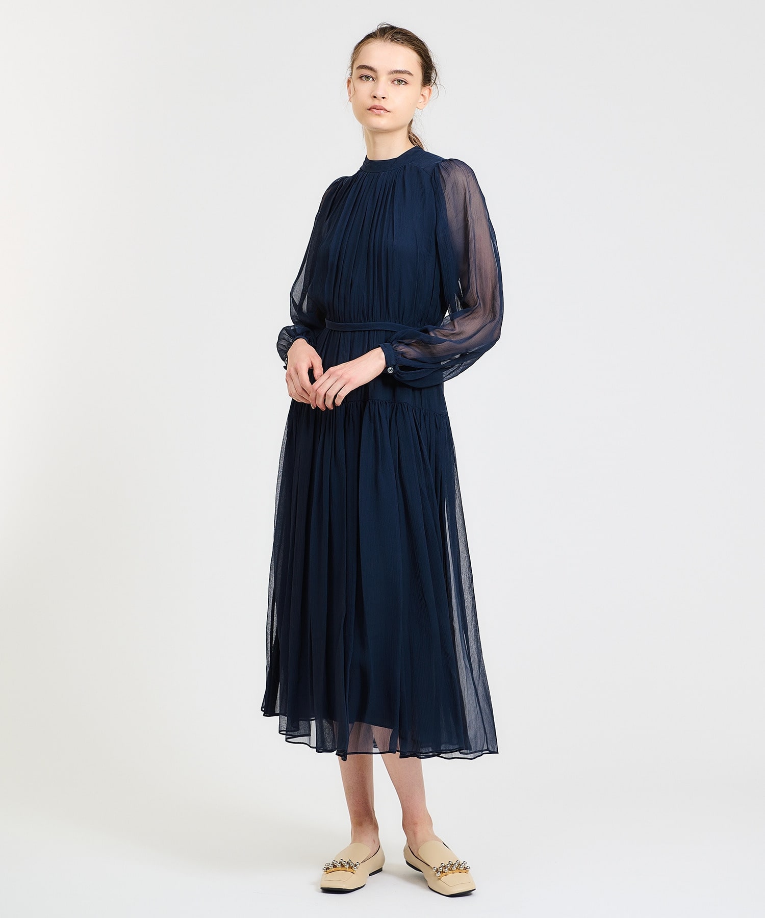 3.1 phillip lim / クリンクルシルクシフォンドレス｜ESTNATION ONLINE STORE｜エストネーション 公式通販