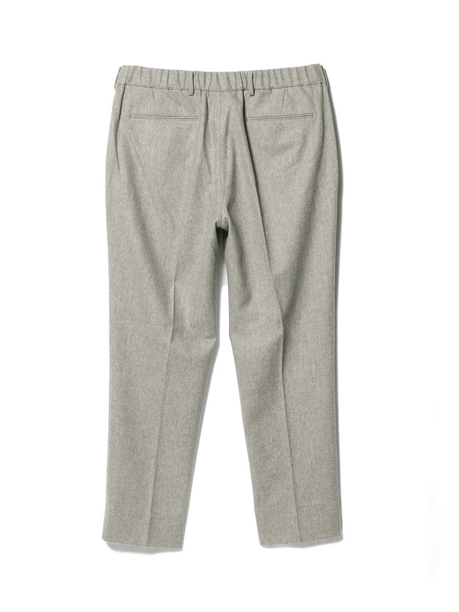 ☆新品☆ ESTNATIONウールフランネルベルトレススラックス/42XS