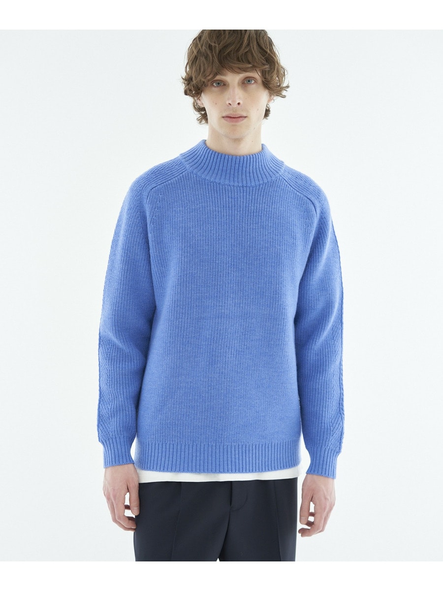 ESTNATION / 畦モックネックウールニット＜ZEGNA BARUFFA