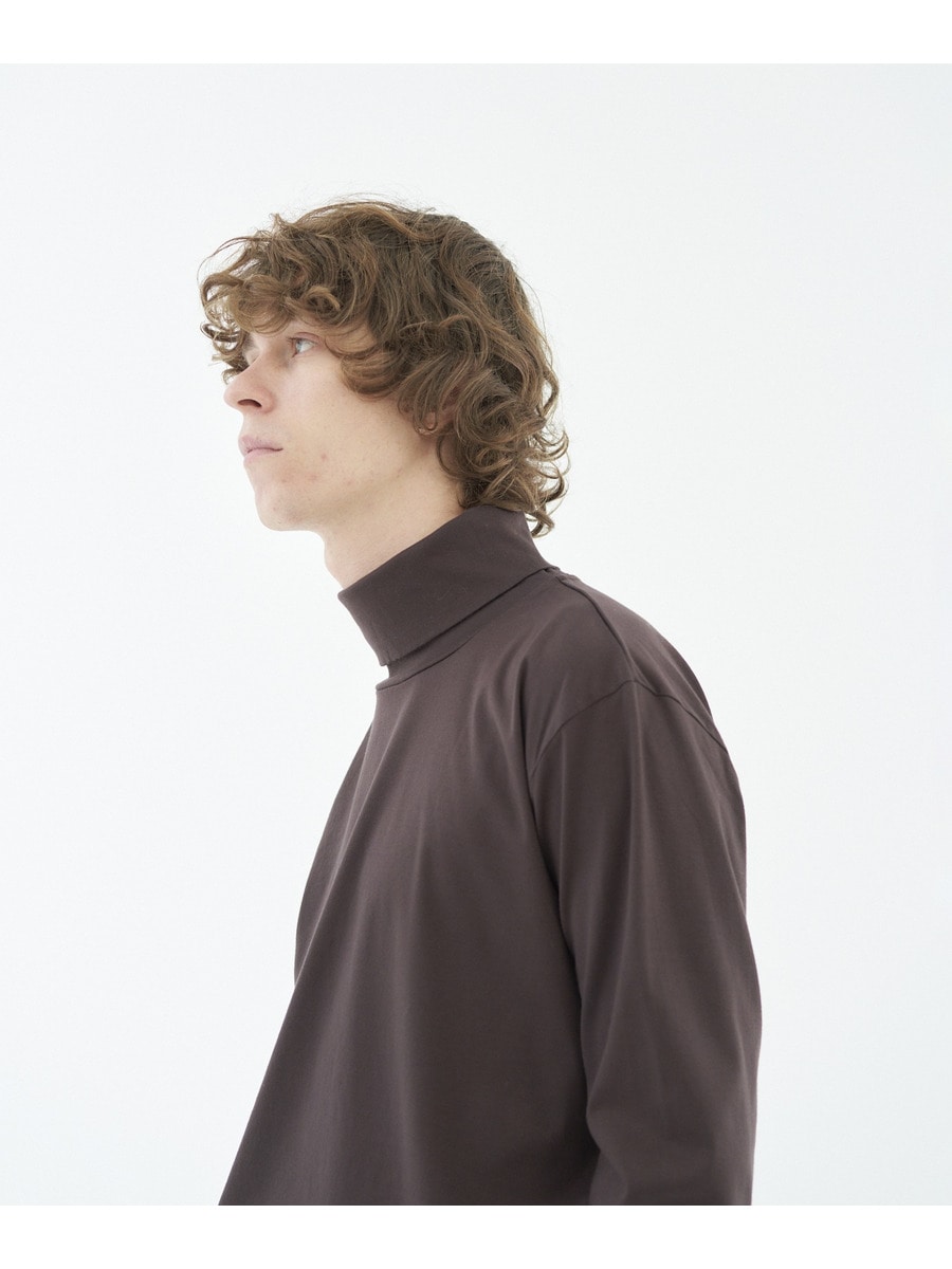 ソフトコットンタートルネックTシャツ