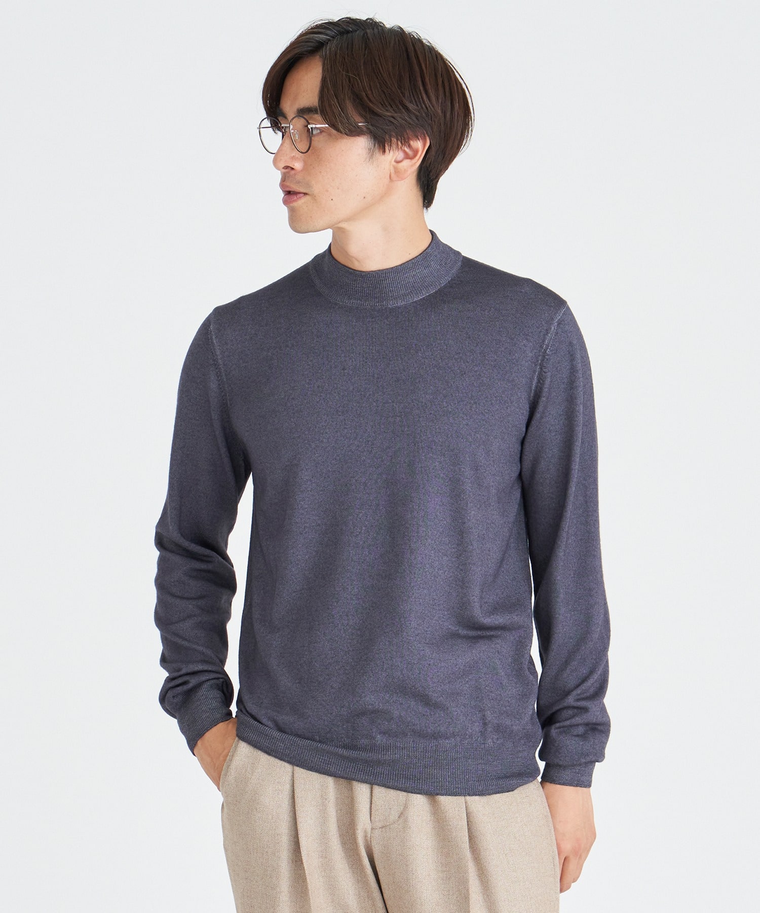 GRAN SASSO / ハイゲージモックネックニット｜ESTNATION ONLINE STORE