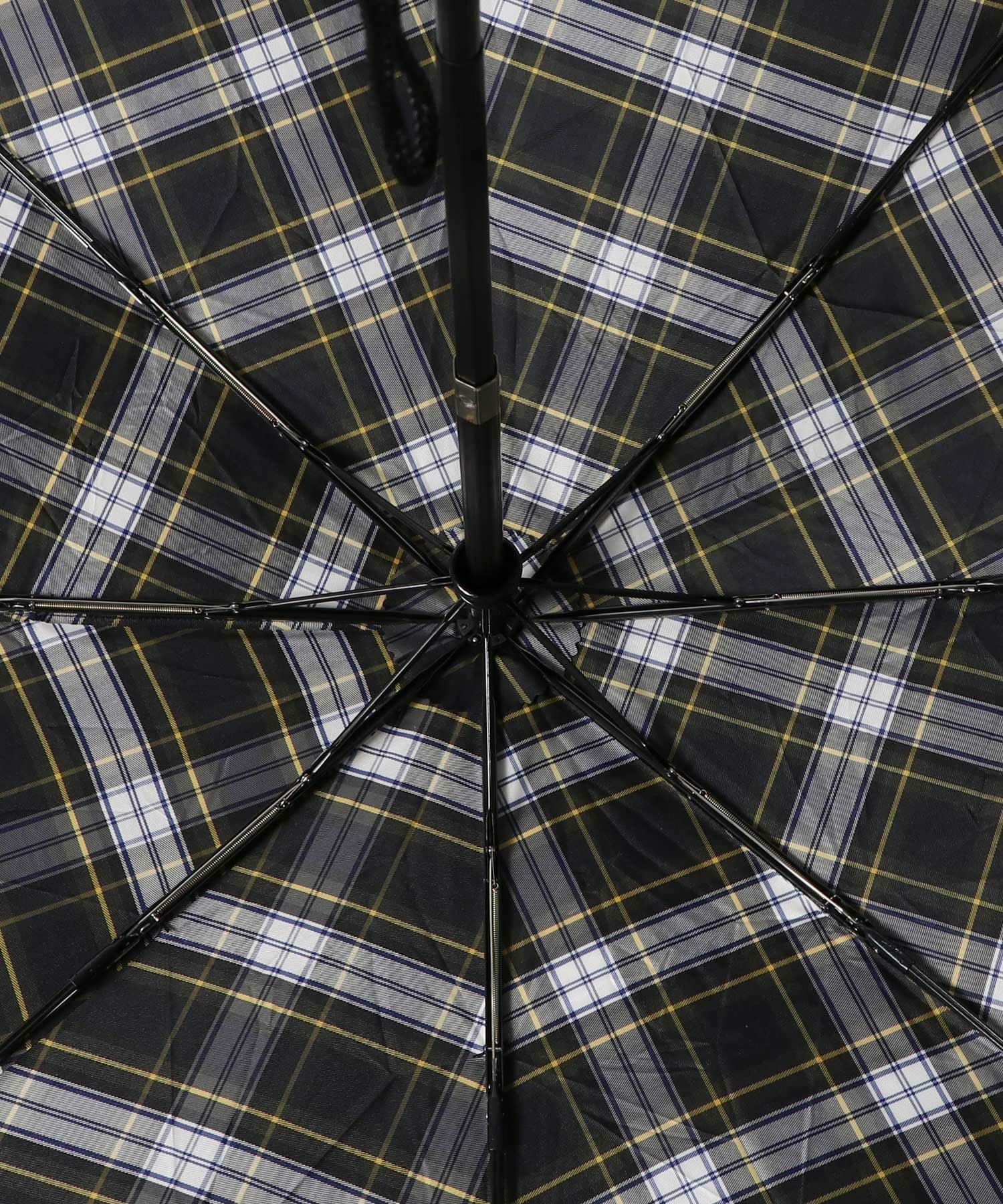 タータンチェック 折りたたみ傘 詳細画像 チェック系ブルー 3