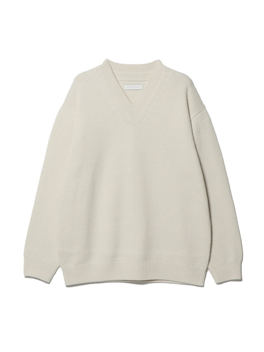 ESTNATION / メリノコードVネックニット｜ESTNATION ONLINE