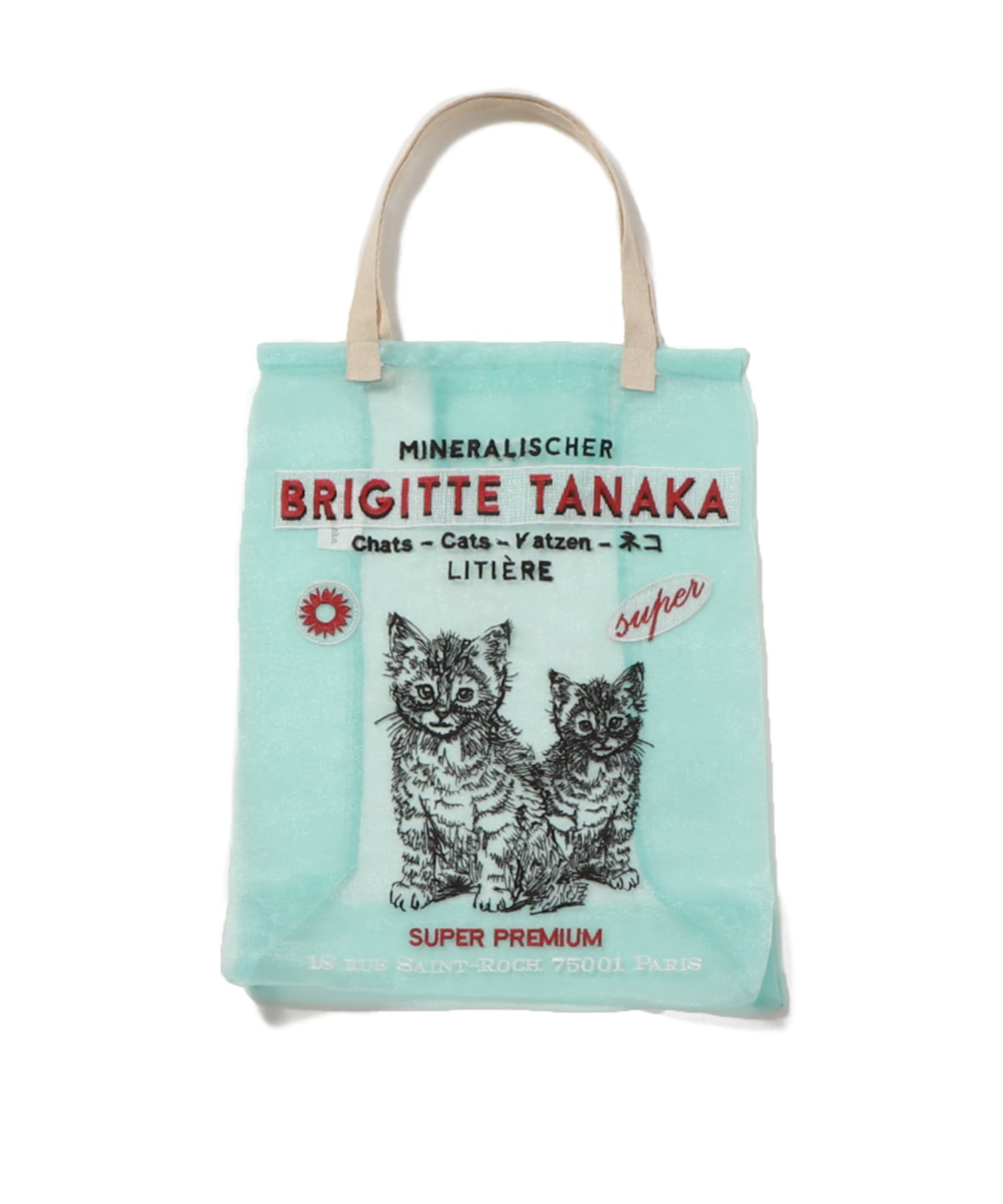 BRIGITTE TANAKA / グラフィックオーガンジーバッグ