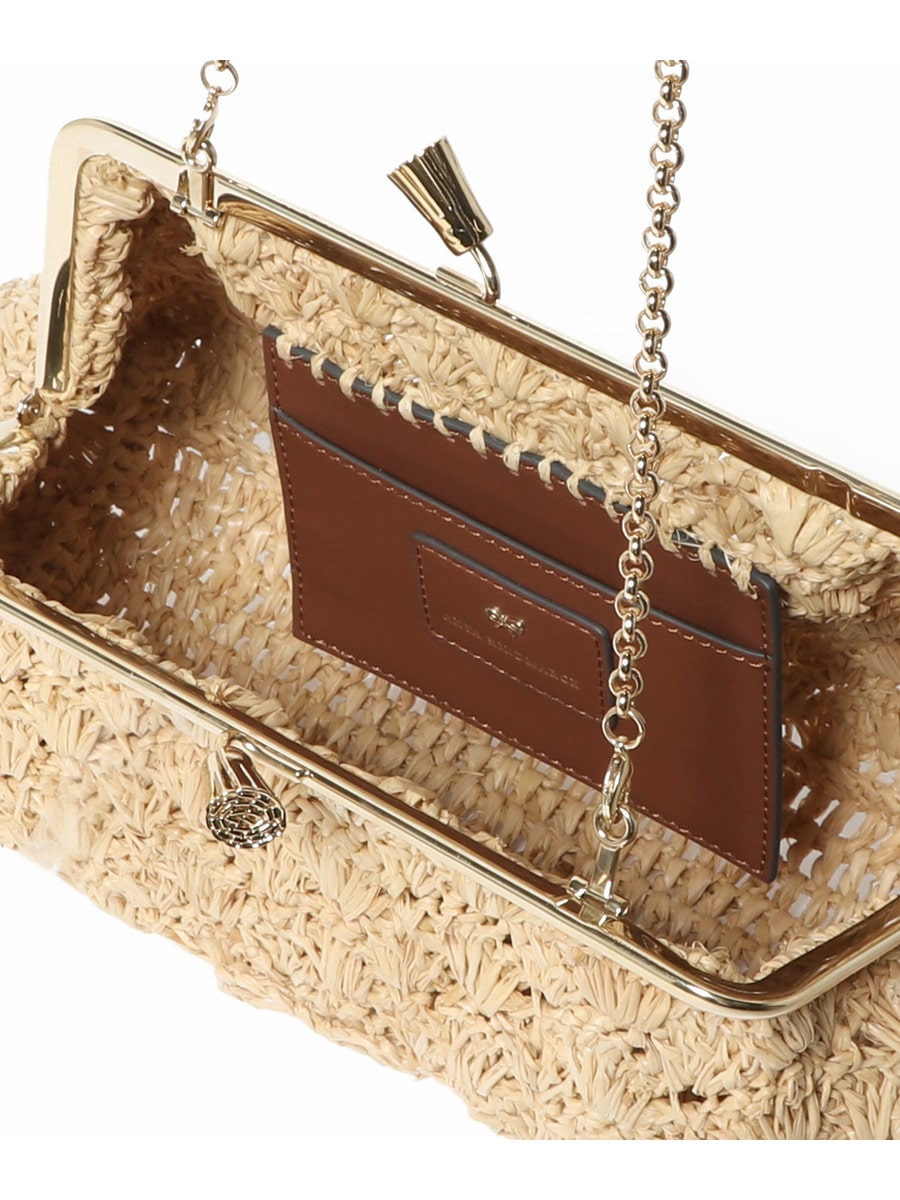 関税・送料込【Anya Hindmarch】ラフィアボウクラッチバッグ ラフィア・ボウ・クラッチ | Anya Hindmarch JP