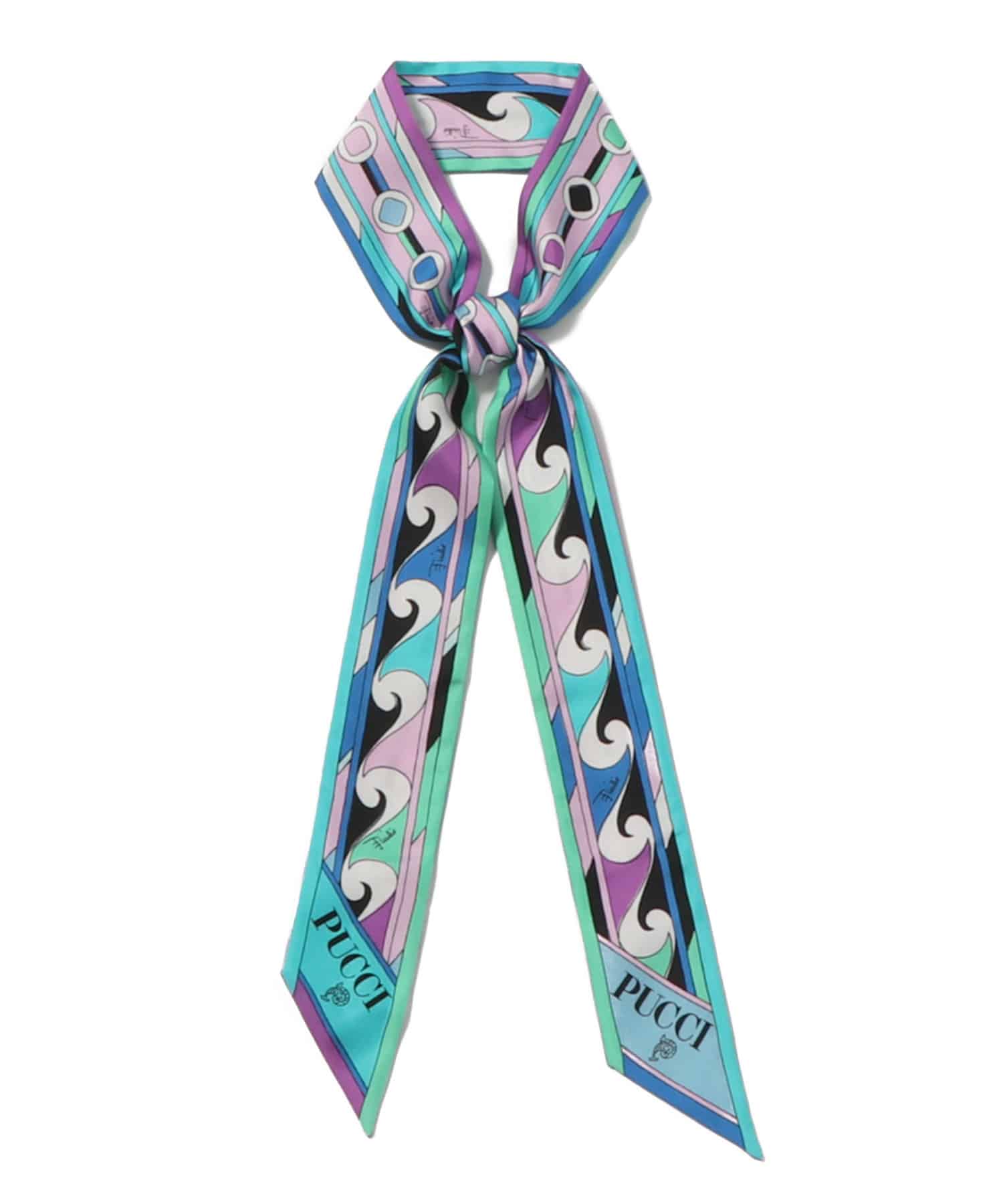 EMILIO PUCCI　シルクスカーフ 楽天市場】EMILIO PUCCI エミリオプッチ幾何学柄 シルク サテン