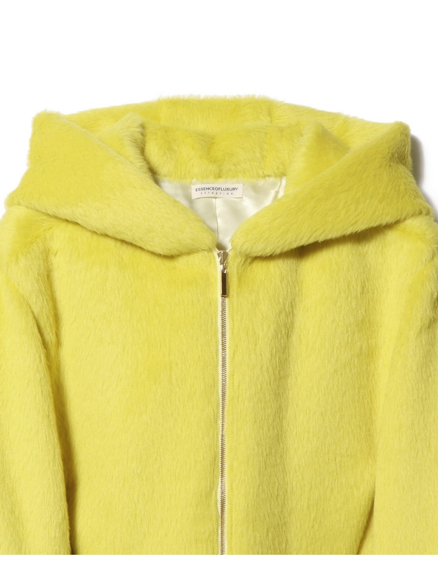 épine シャギーニット フーディー épine - é shaggy knit zipper hoodieの通販 by ♡'s shop