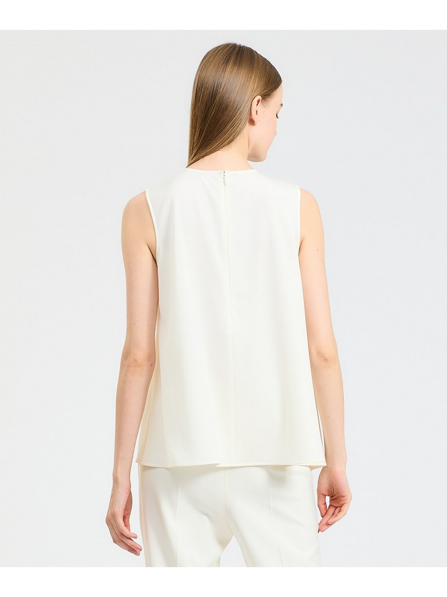 ESTNATION / イレギュラーヘムノースリーブブラウス《ONLINE