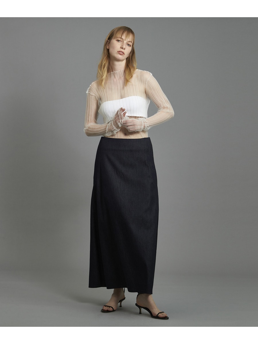 ESTNATION / スーパーシアーリブニット<ESSENCEOFLUXURY ESTNATION / スーパーシアーリブニット<ESSENCEOFLUXURY