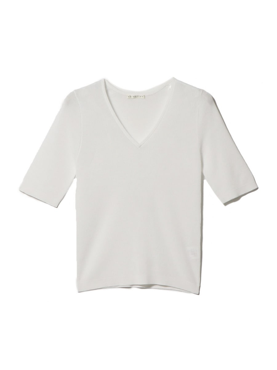 モダールポリＶネックニット