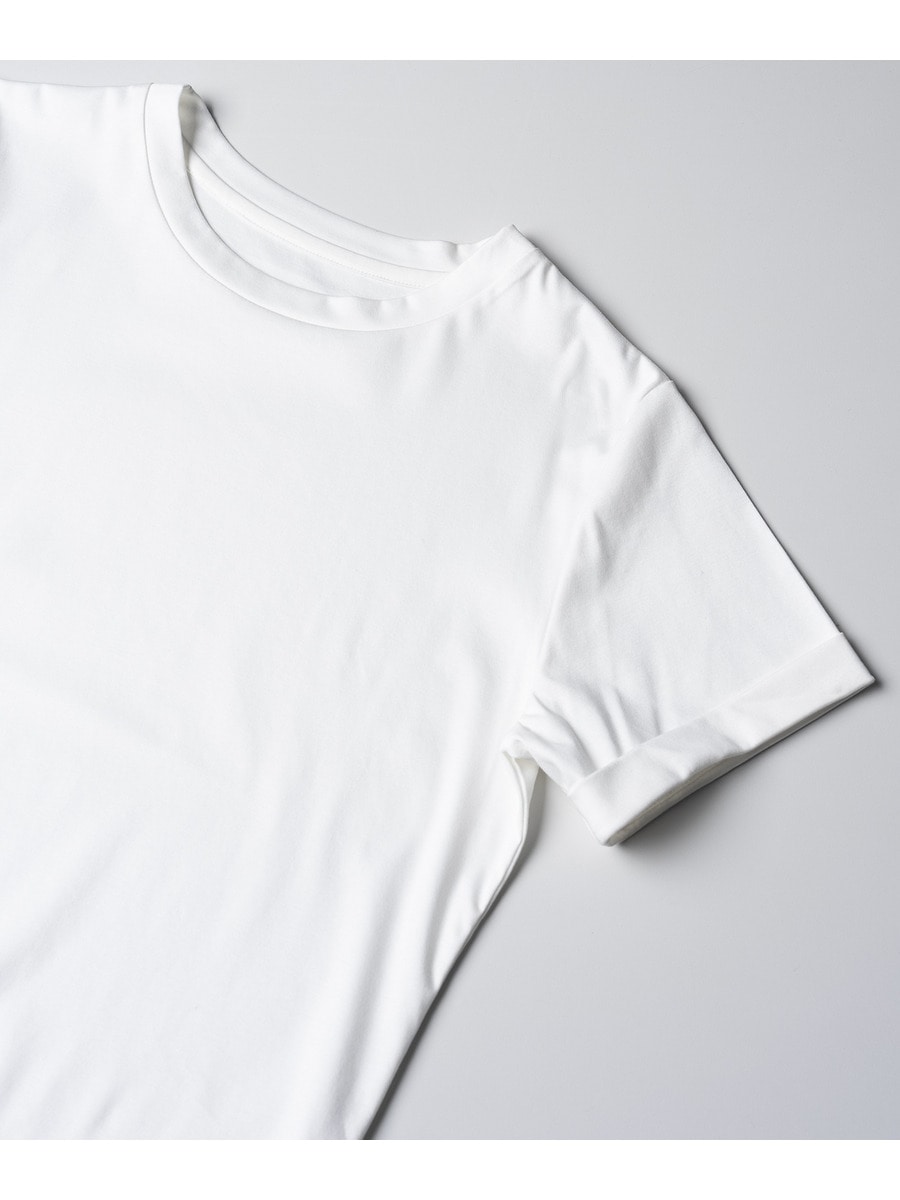 コットンスムーススビンハーフスリーブTシャツ