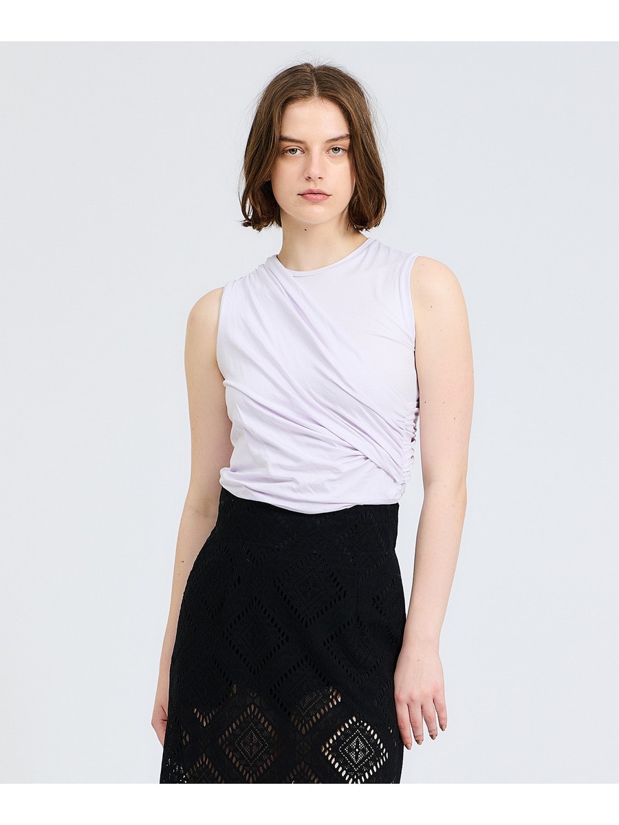 シルケットベア天竺レイヤードトップス